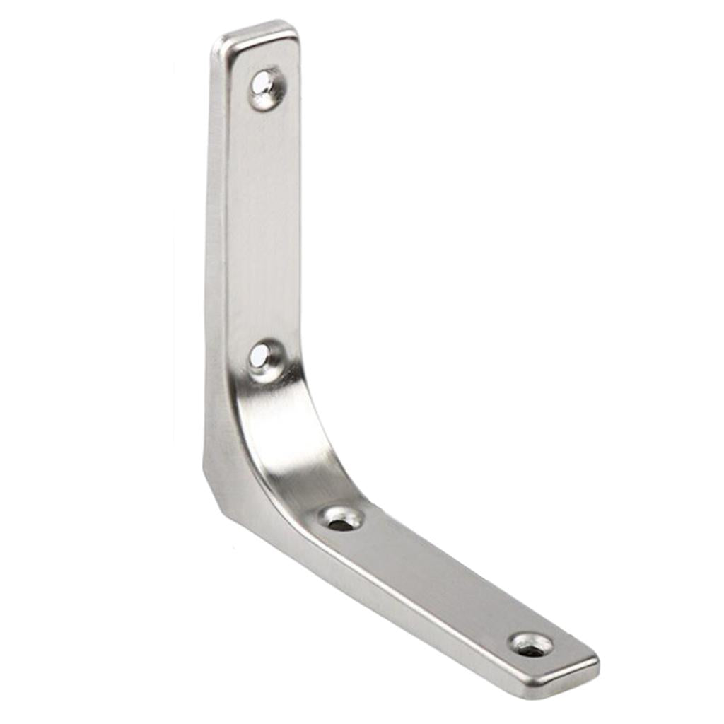 Heavy Duty Shelf Bracket Wall Hanging Shelve L Shaped Brackets Silver 4Inch