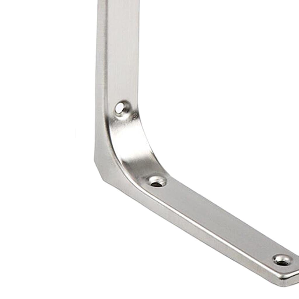 Heavy Duty Shelf Bracket Wall Hanging Shelve L Shaped Brackets Silver 5Inch