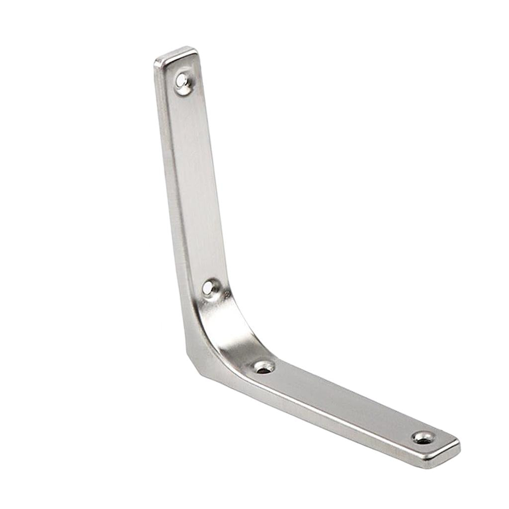 Heavy Duty Shelf Bracket Wall Hanging Shelve L Shaped Brackets Silver 5Inch