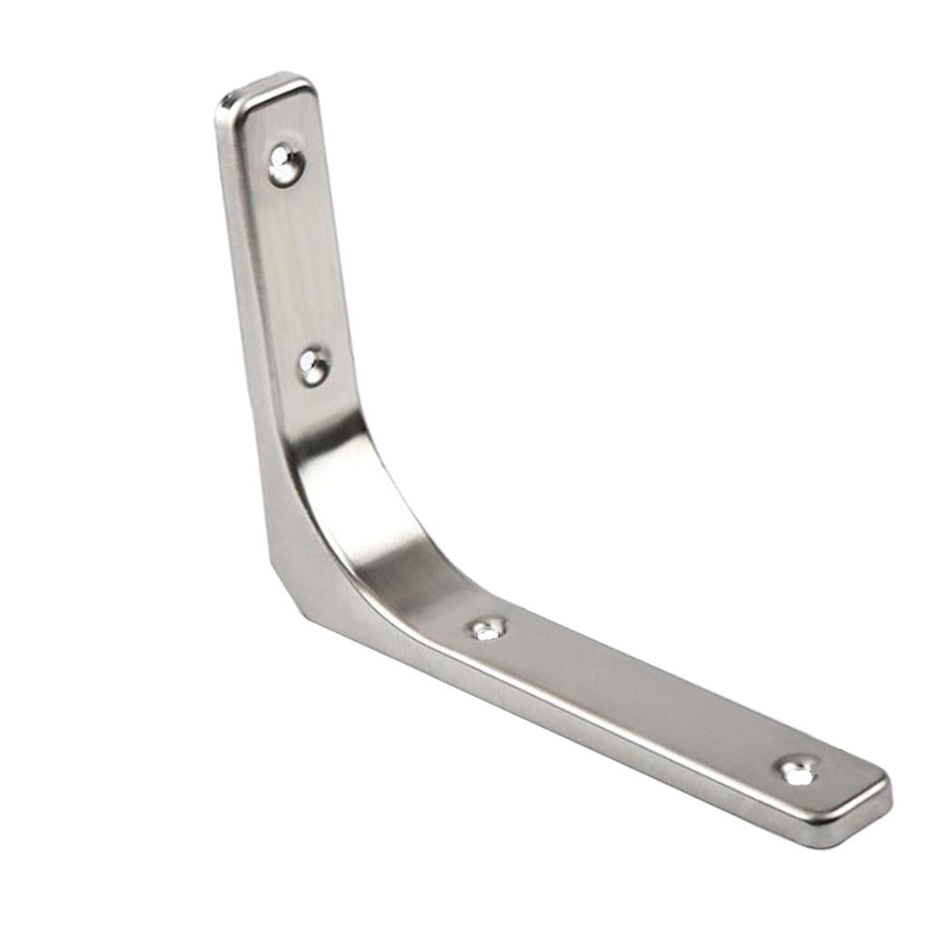 Heavy Duty Shelf Bracket Wall Hanging Shelve L Shaped Brackets Silver 8Inch