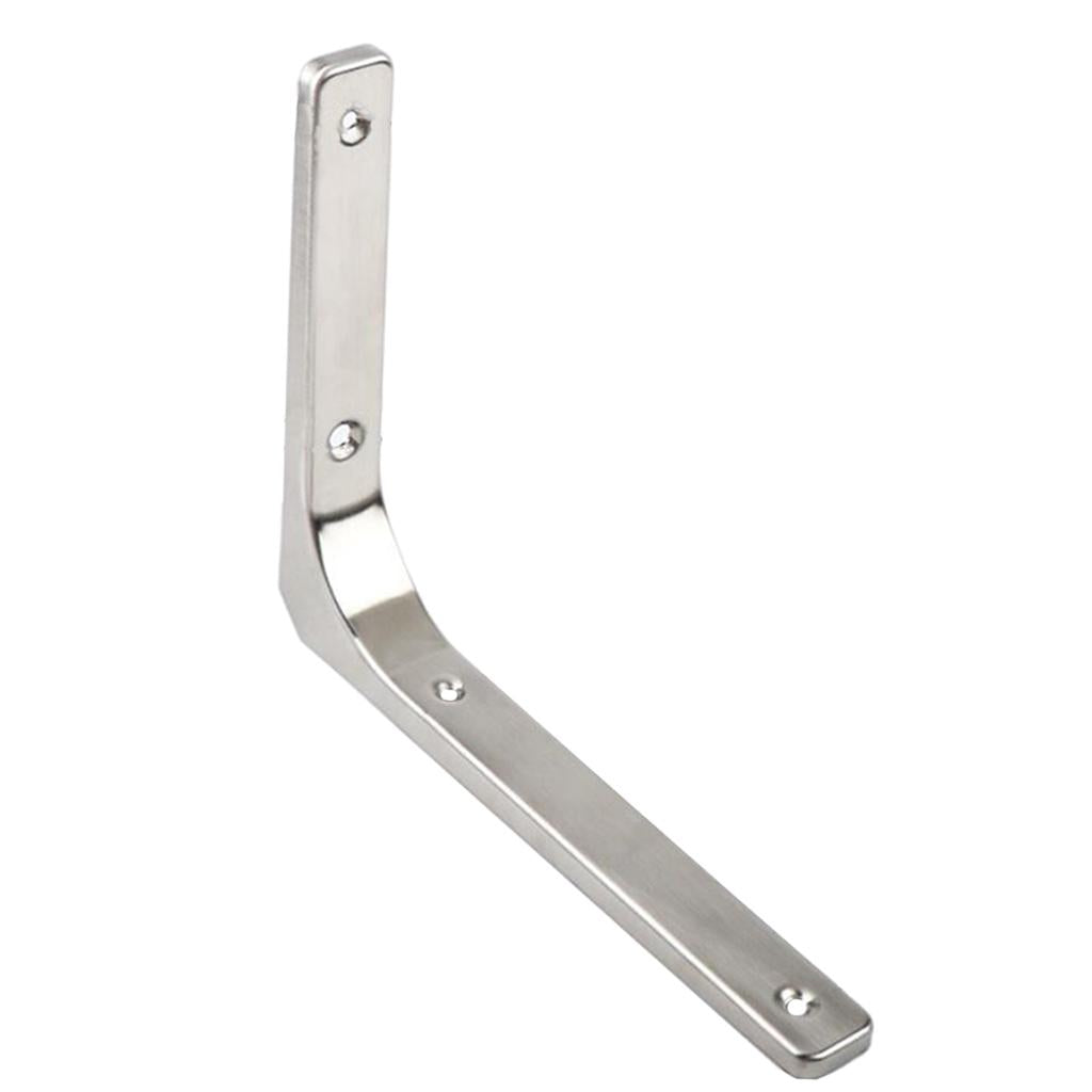 Heavy Duty Shelf Bracket Wall Hanging Shelve L Shaped Brackets Silver 10Inch