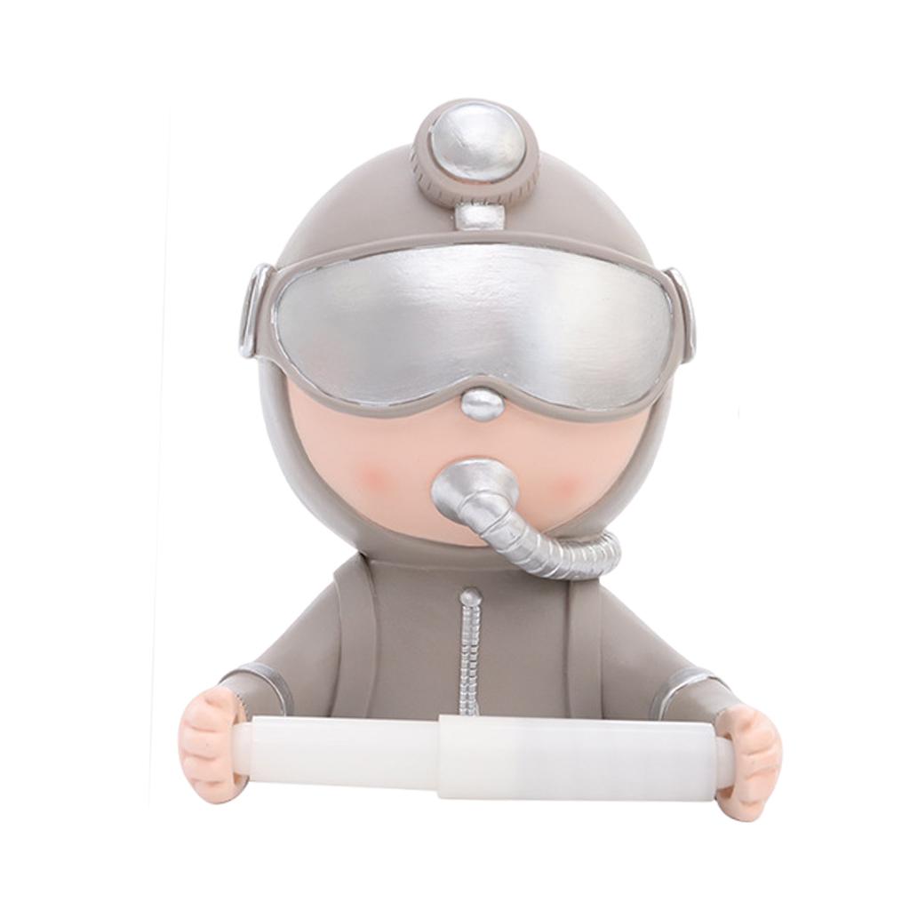 Funny Diver Toilet Paper Holder Home Wall Mounted Tissue Storage Stand Rack