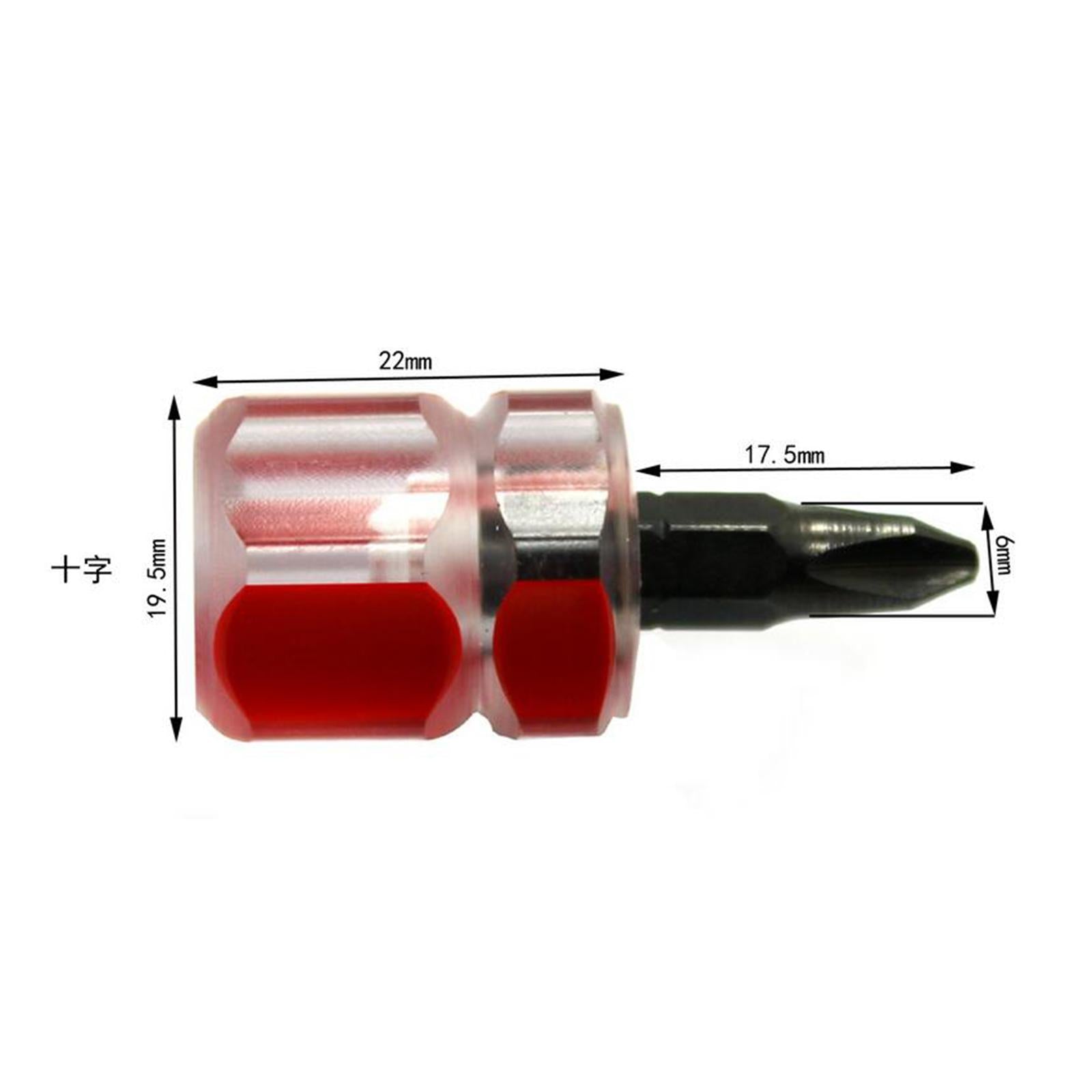 4xPortable Screwdriver Kit Repair Tools Transparent Handle Precision Repair Red