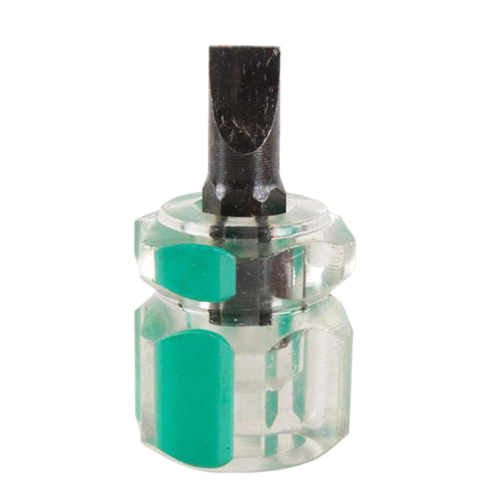 2xPortable Screwdriver Kit Repair Tools Transparent Handle Precision Repair Green