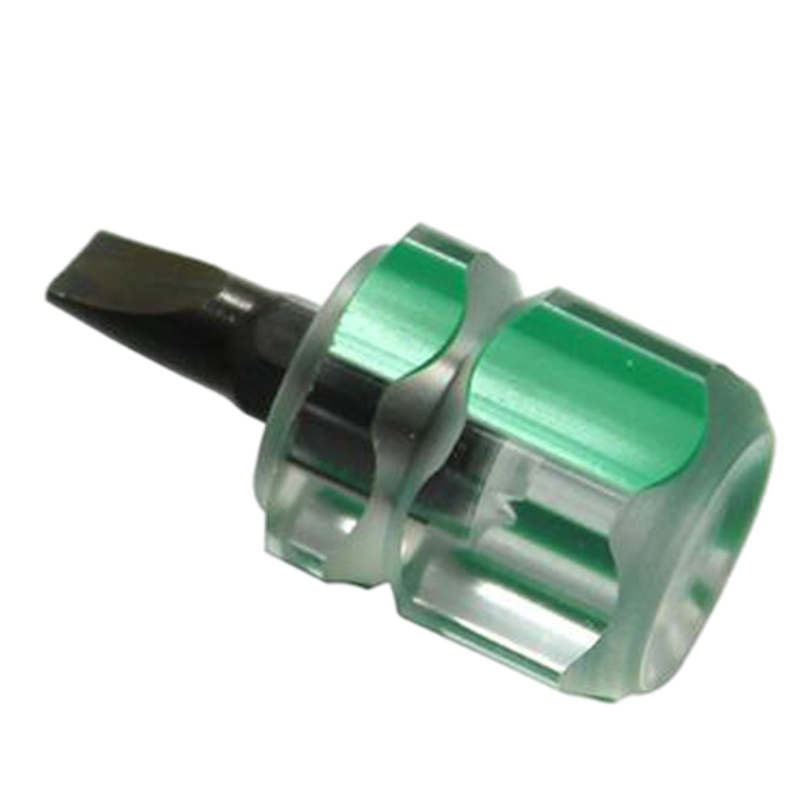 2xPortable Screwdriver Kit Repair Tools Transparent Handle Precision Repair Green