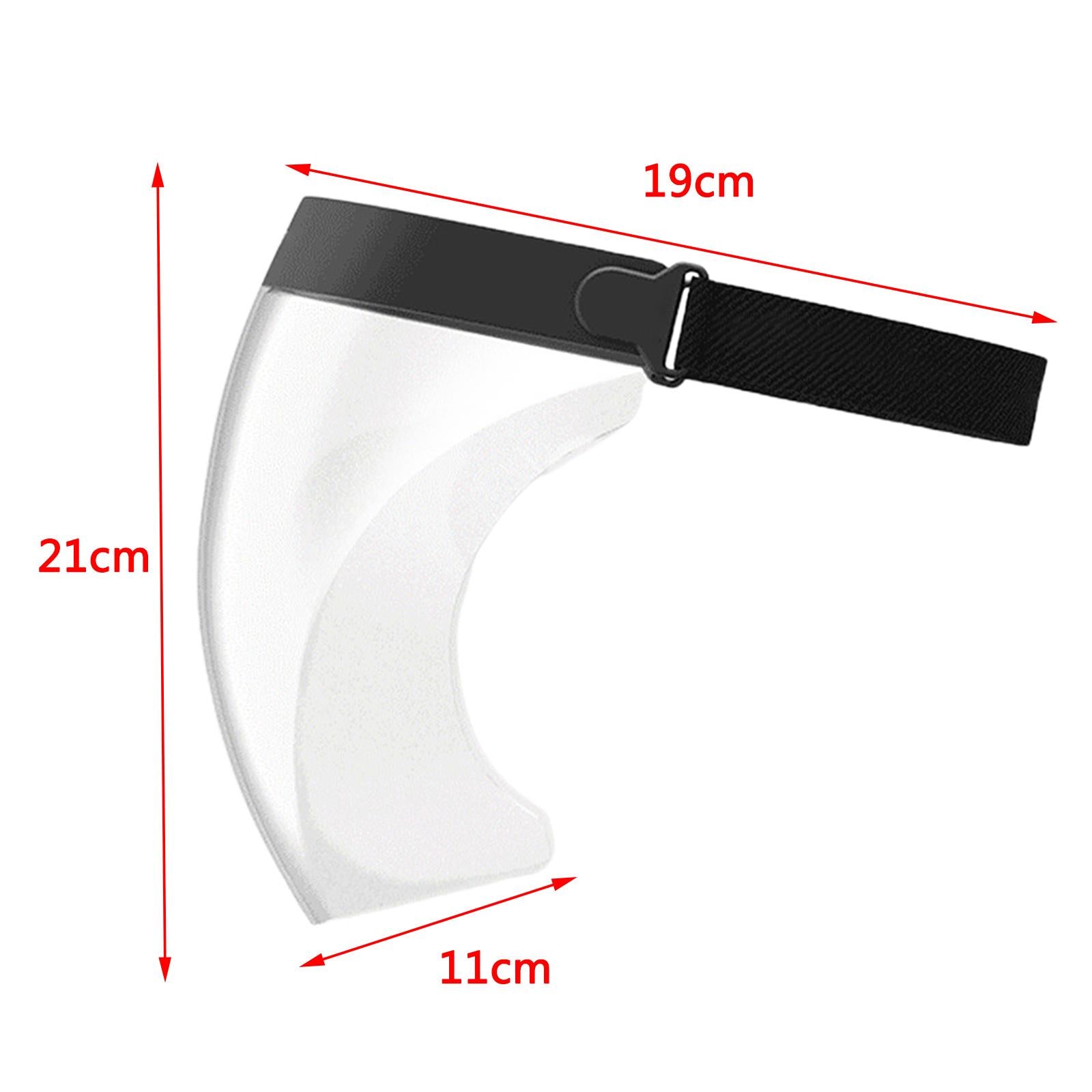 Clear Safety Full Face Shield Masks Visor Cover Anti Splash Black
