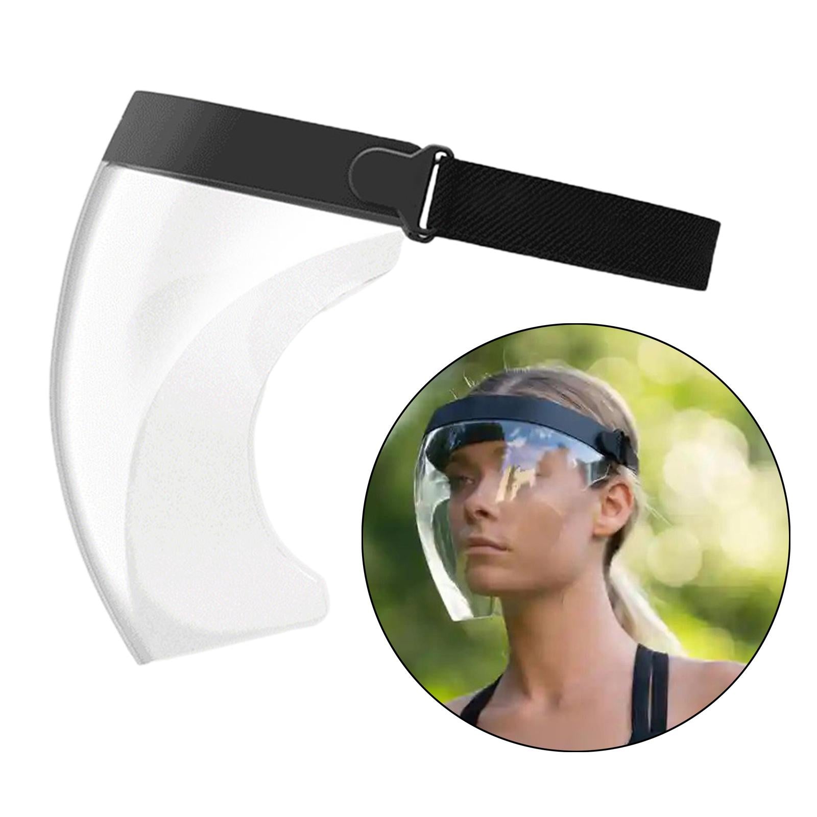 Clear Safety Full Face Shield Masks Visor Cover Anti Splash Black