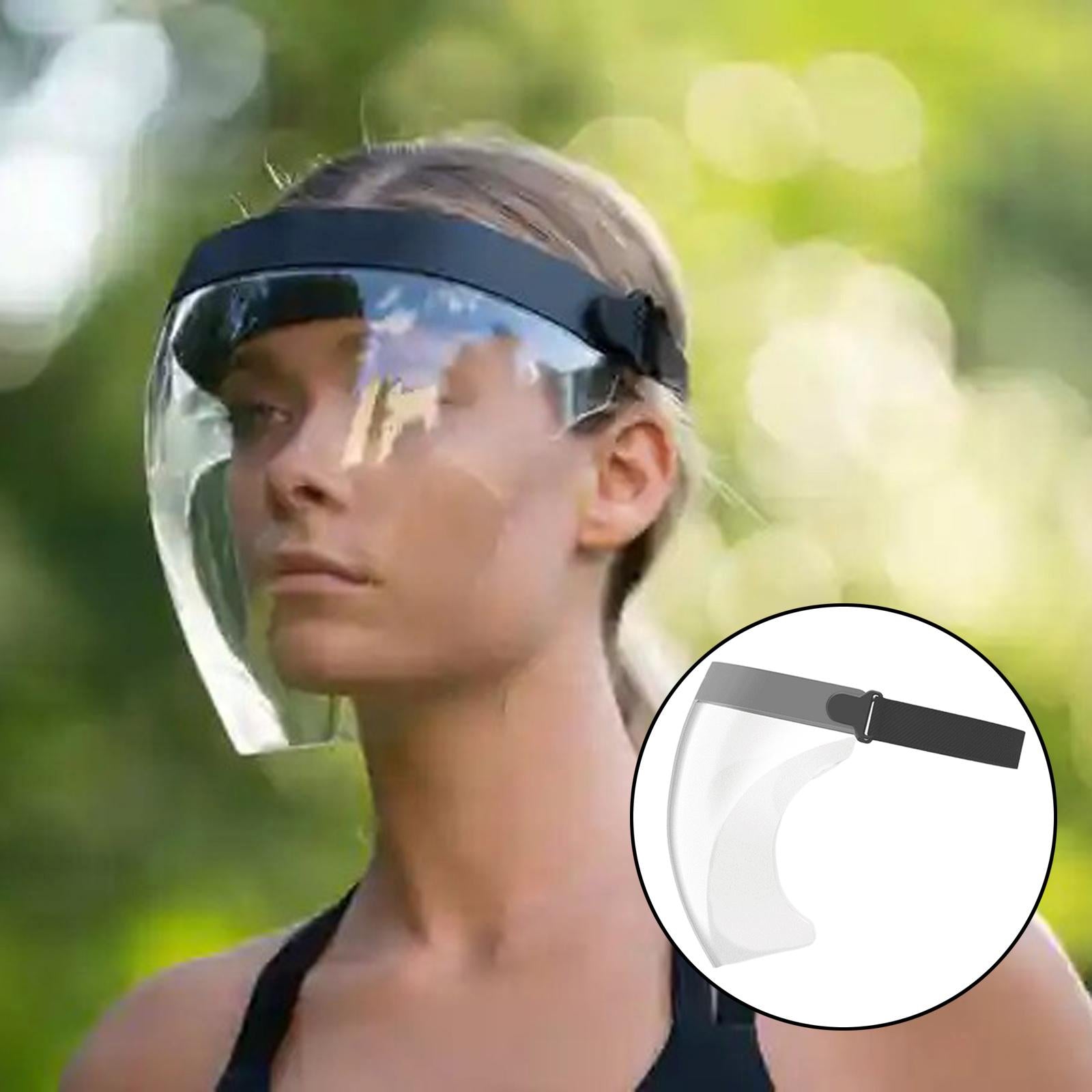Clear Safety Full Face Shield Masks Visor Cover Anti Splash Grey
