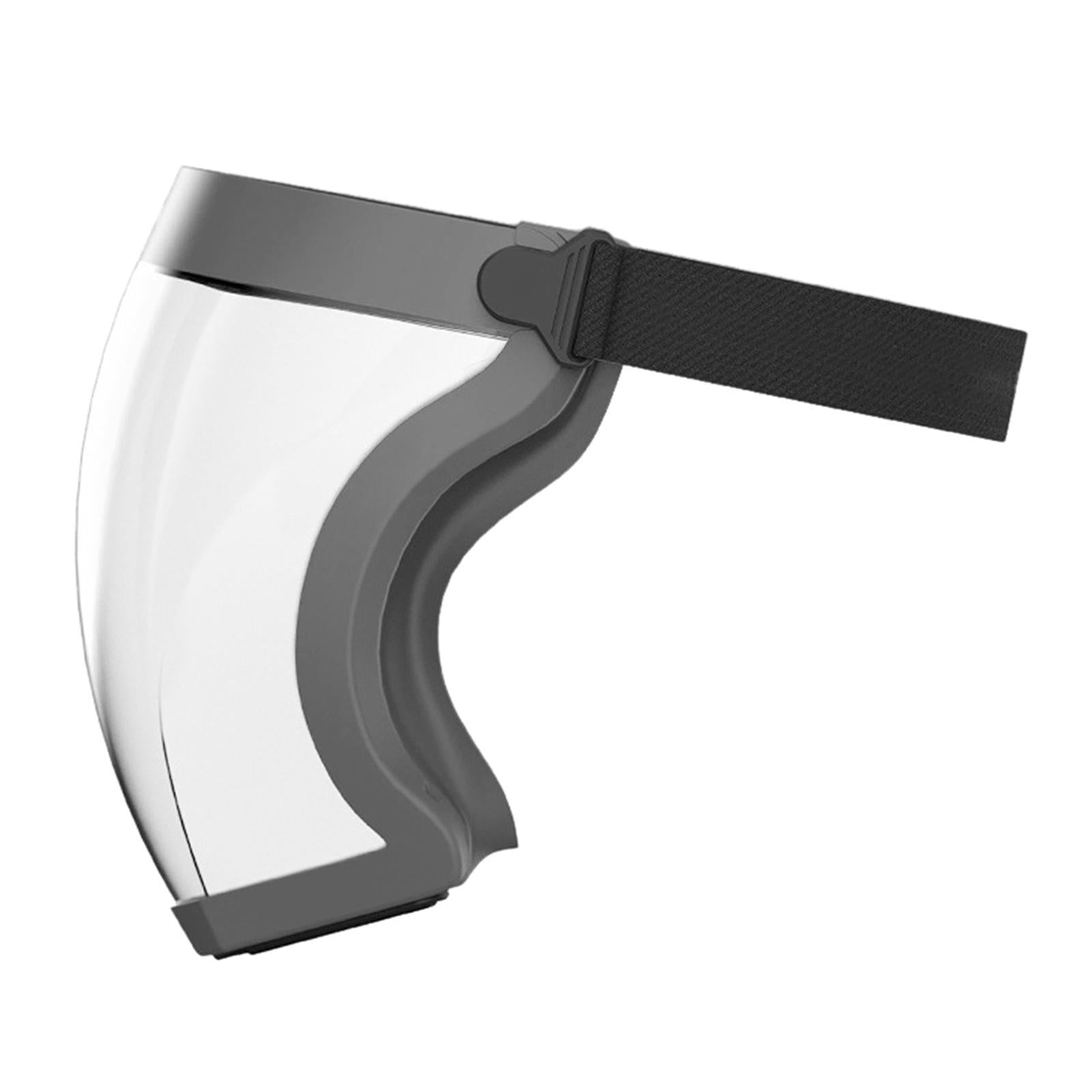 Clear Safety Anti-fog Full Face Shield Face Cover Anti Splash Edge Grey