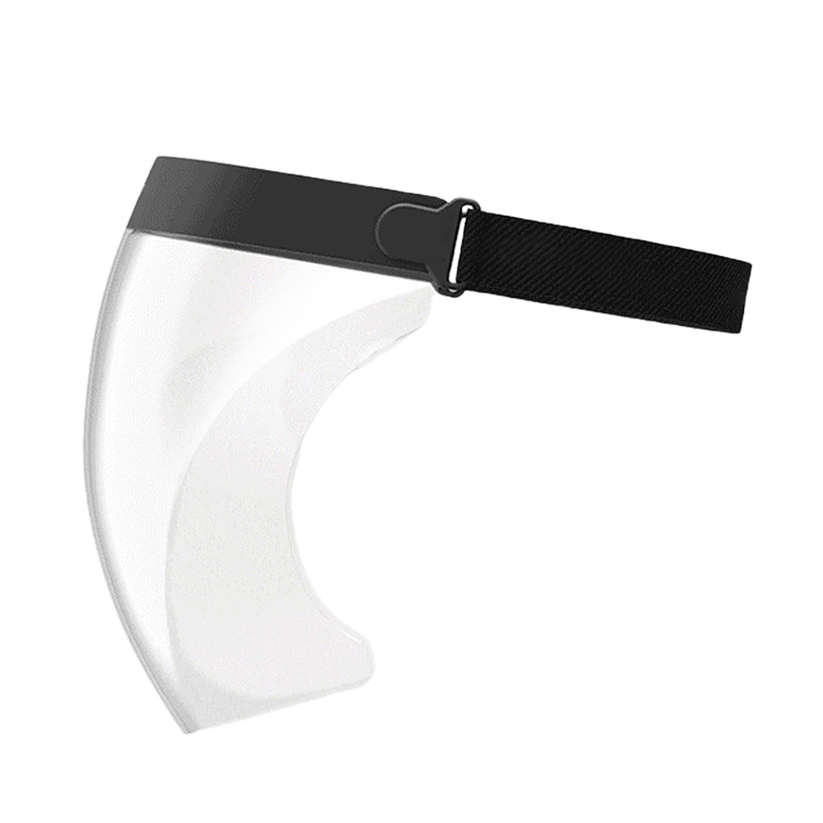 Clear Safety Anti-fog Full Face Shield Face Cover Anti Splash Black