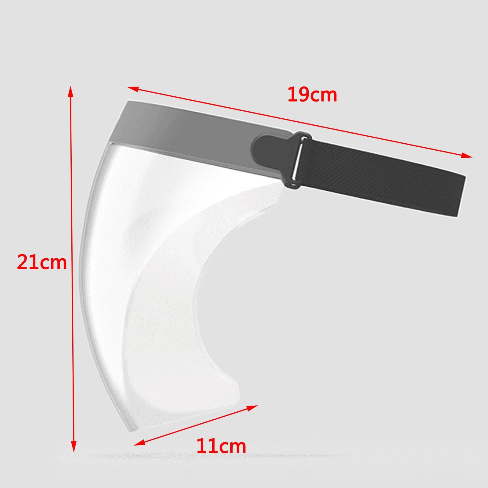 Clear Safety Anti-fog Full Face Shield Face Cover Anti Splash Grey