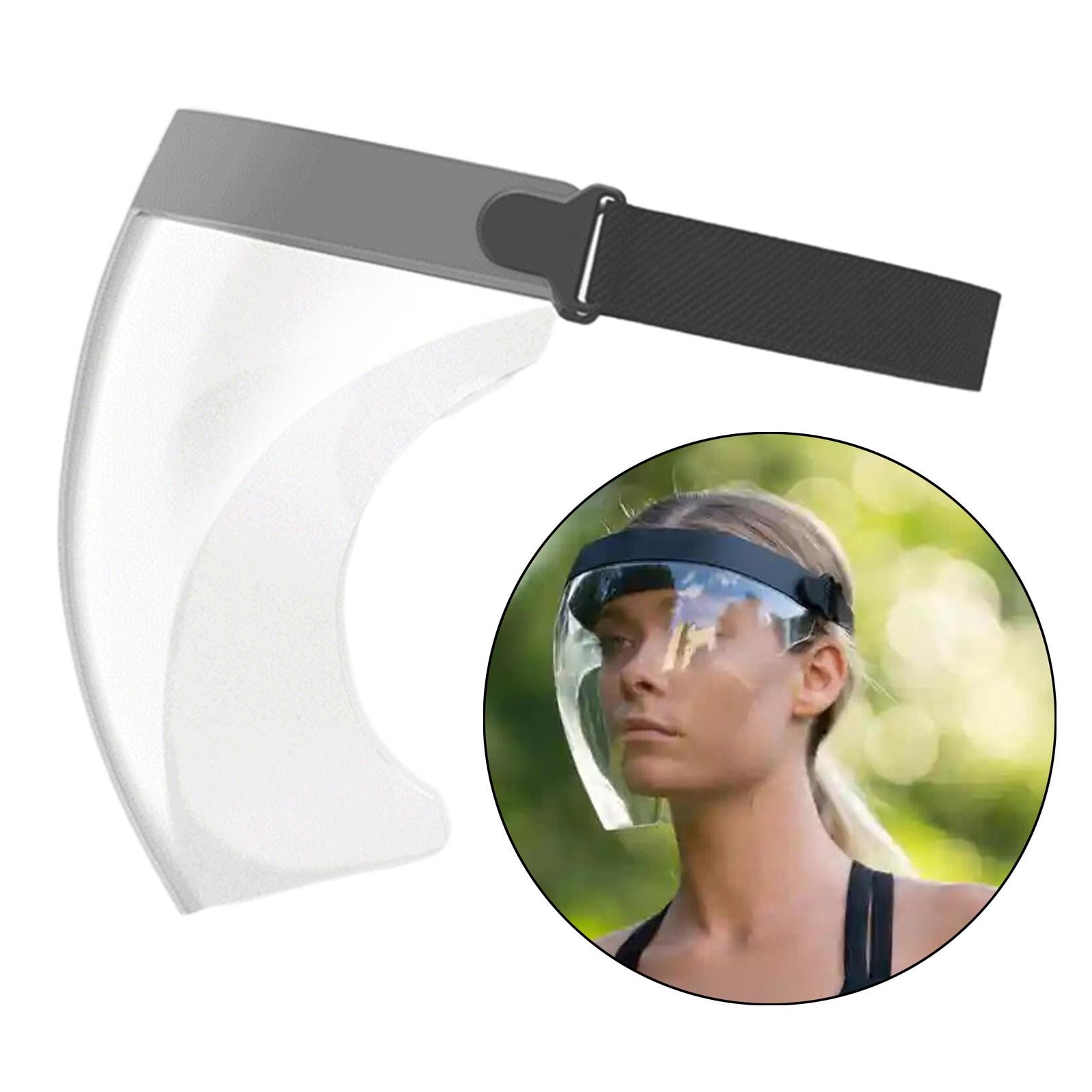 Clear Safety Anti-fog Full Face Shield Face Cover Anti Splash Grey
