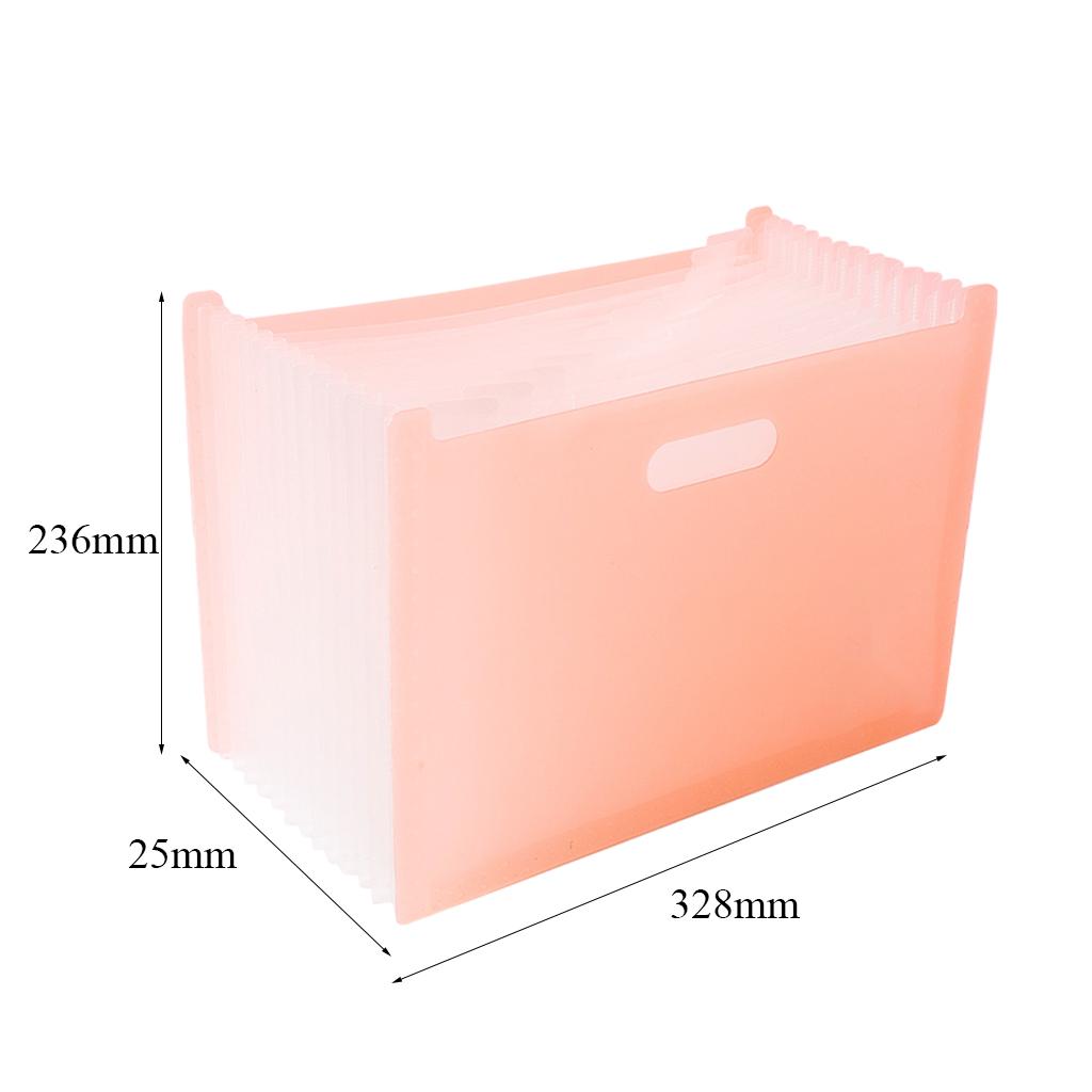 A4 File Organizer Expanding File Folder File Organizer Box Pink 1