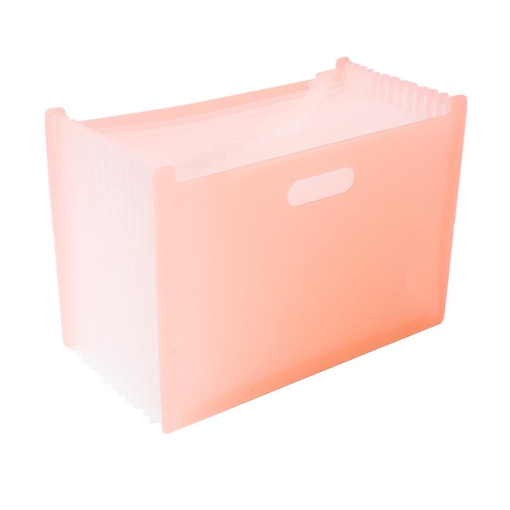 A4 File Organizer Expanding File Folder File Organizer Box Pink 1