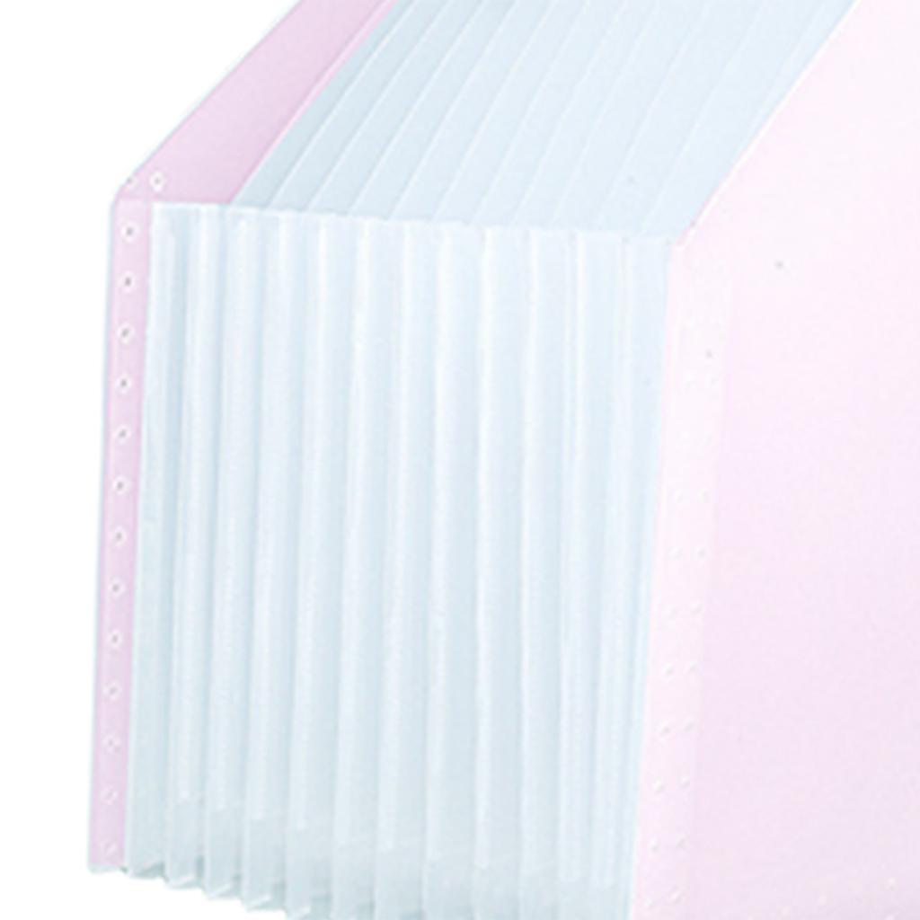 A4 File Organizer Expanding File Folder File Organizer Box Pink 2