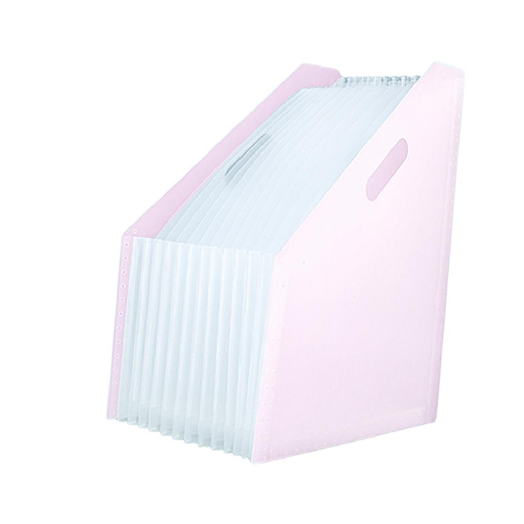 A4 File Organizer Expanding File Folder File Organizer Box Pink 2