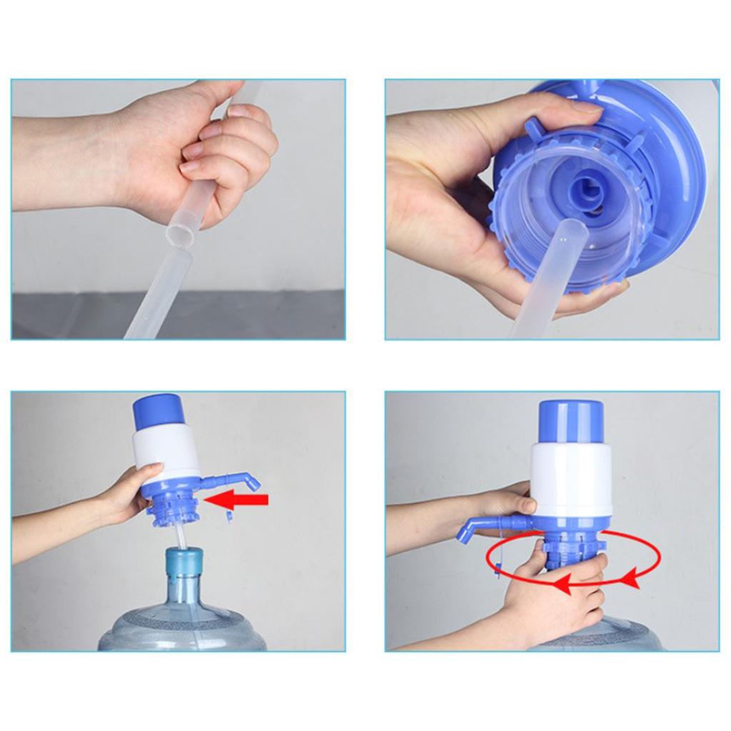 Automatic Water Bottle Pump Hand Manual Press Pump Dispenser with Inlet Hose