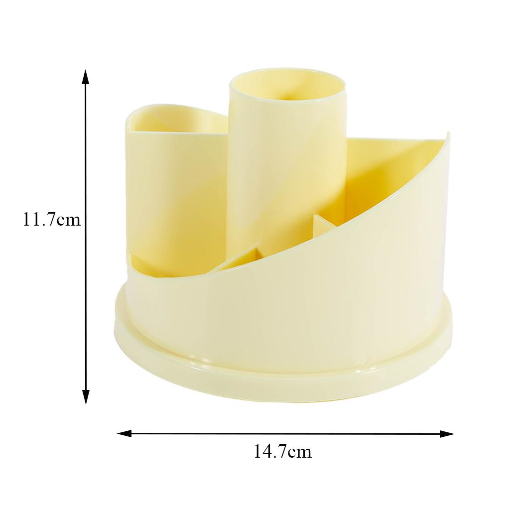 Tabletop Desktop Organiser Pen Holder Student Desktop Organiser Yellow