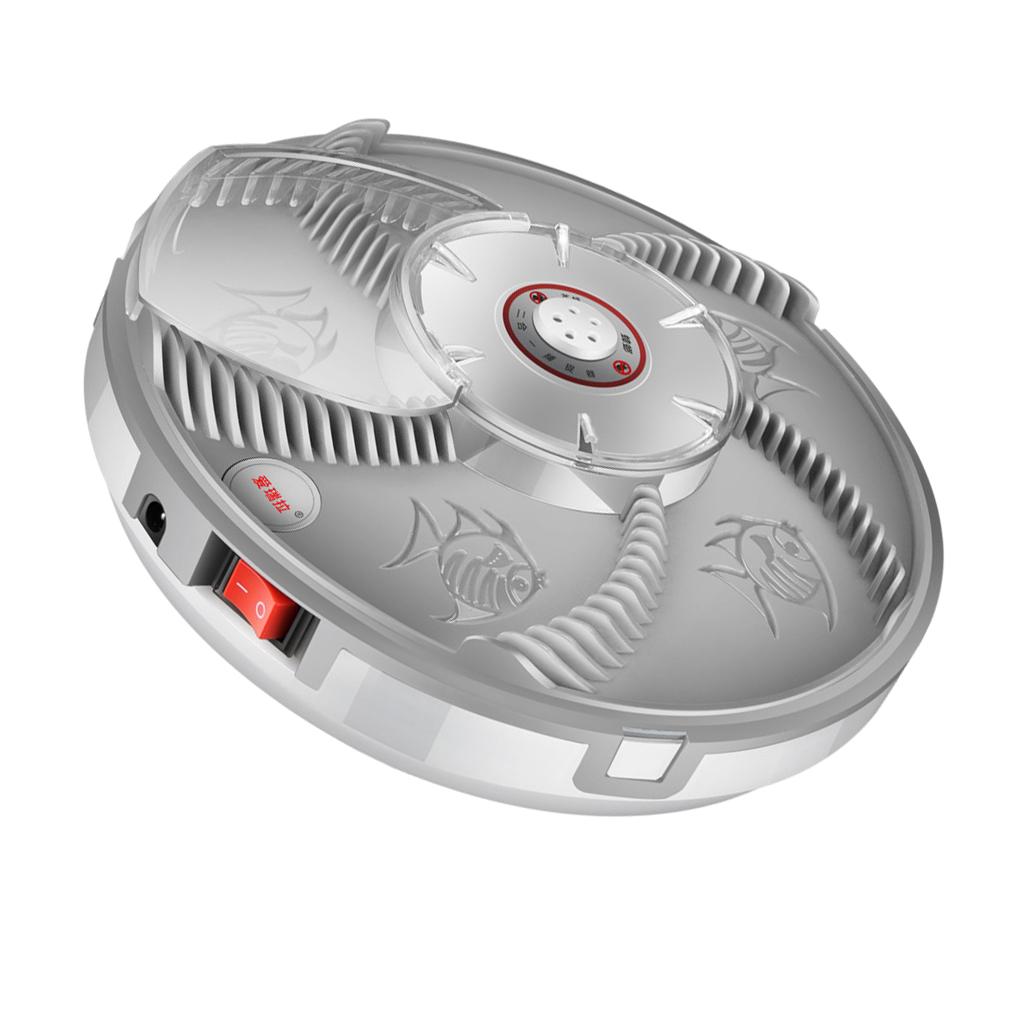 Electric Rotation Fly Trap Mosquito Flycatcher Repellents Gray Rechargeable