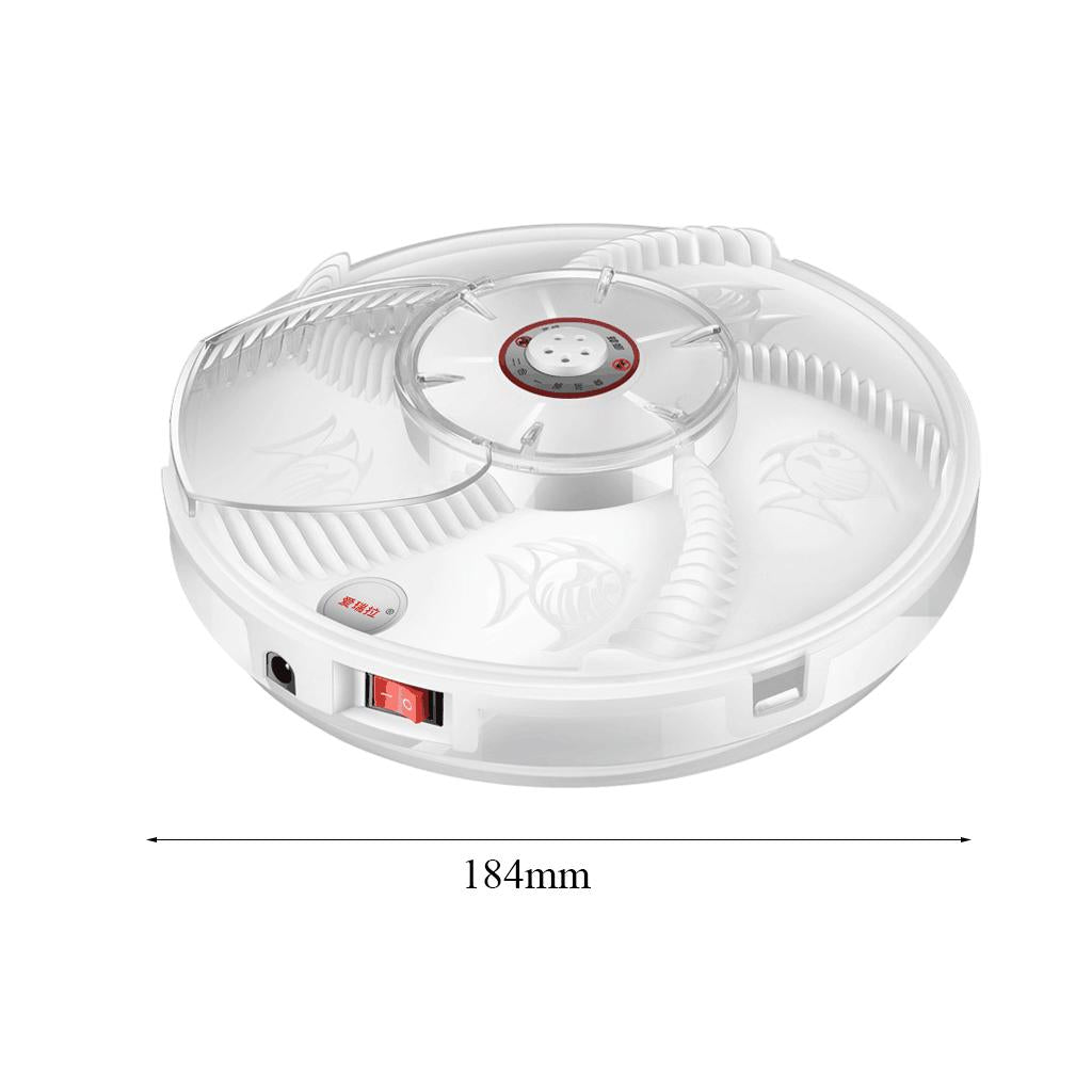 Electric Rotation Fly Trap Mosquito Flycatcher Repellents White USB Charging
