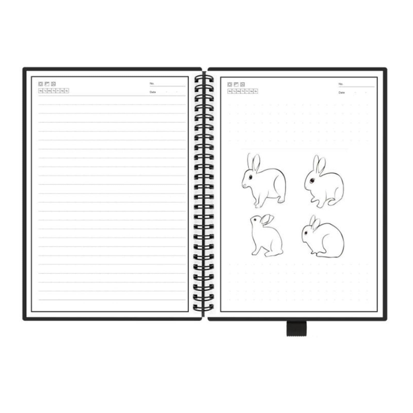 Smart Reusable Notebook Lined with Pen Erase Note Pad Journal School Drawing A5