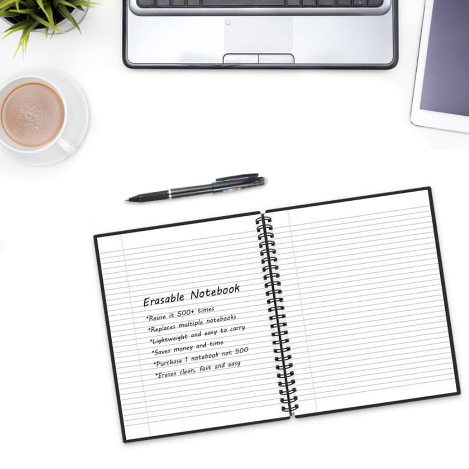 Smart Reusable Notebook Lined with Pen Erase Note Pad Journal School Drawing A4