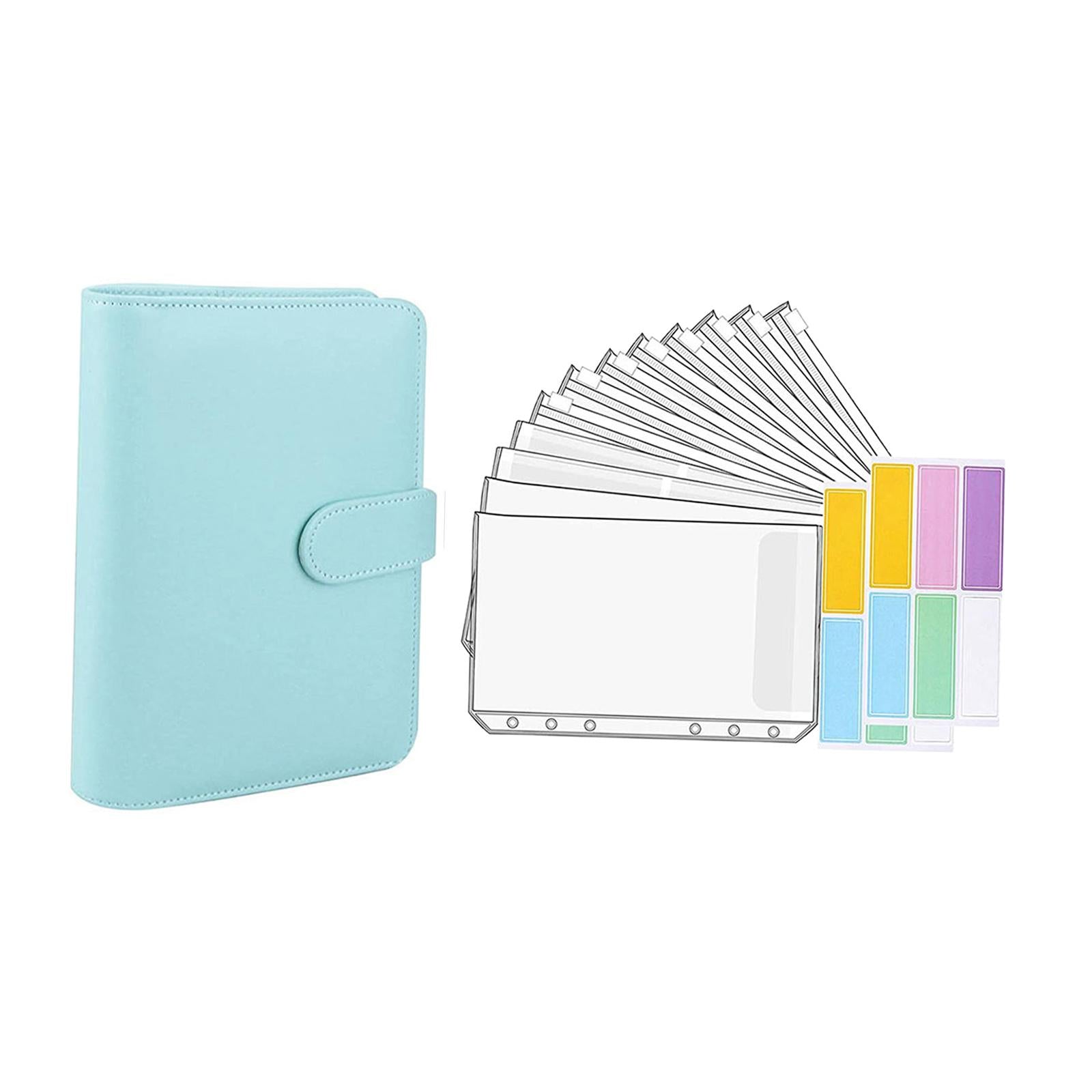 Notebook Binder with Binder Zipper Pockets for Home Office  Blue