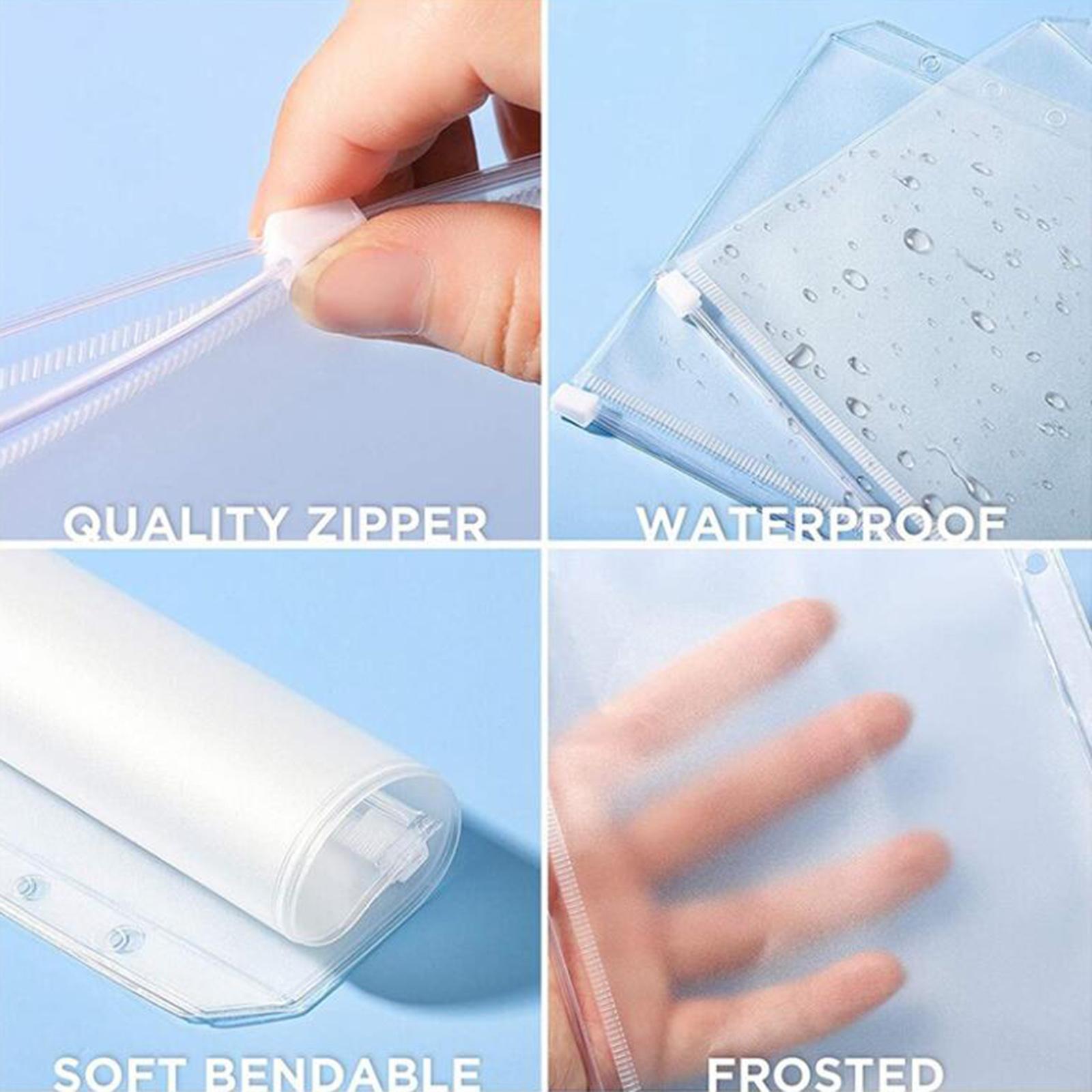Notebook Binder with Binder Zipper Pockets for Home Office  Silver