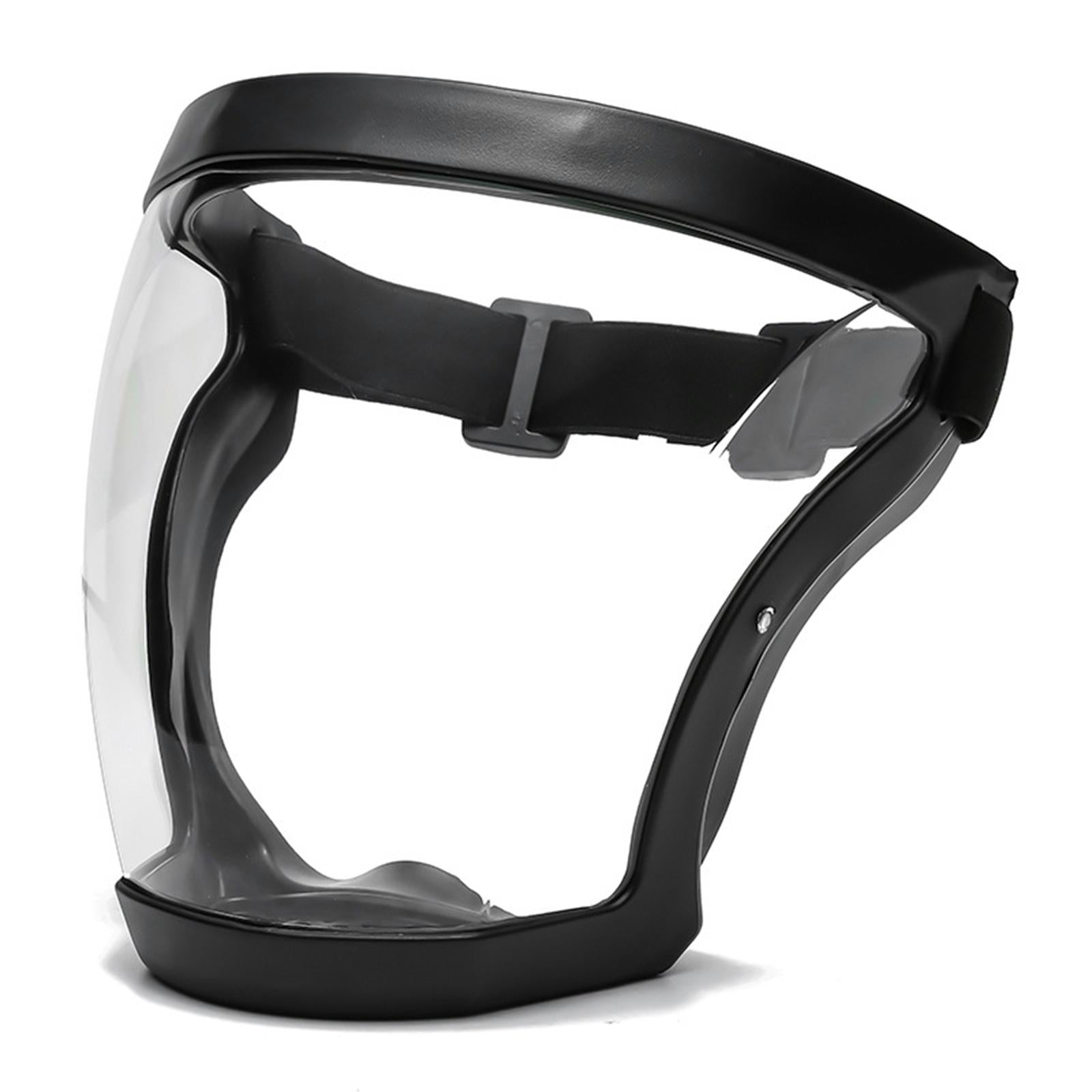 Transparent Safety Anti-fog Full Face Shield Cover Anti Splash  black+white