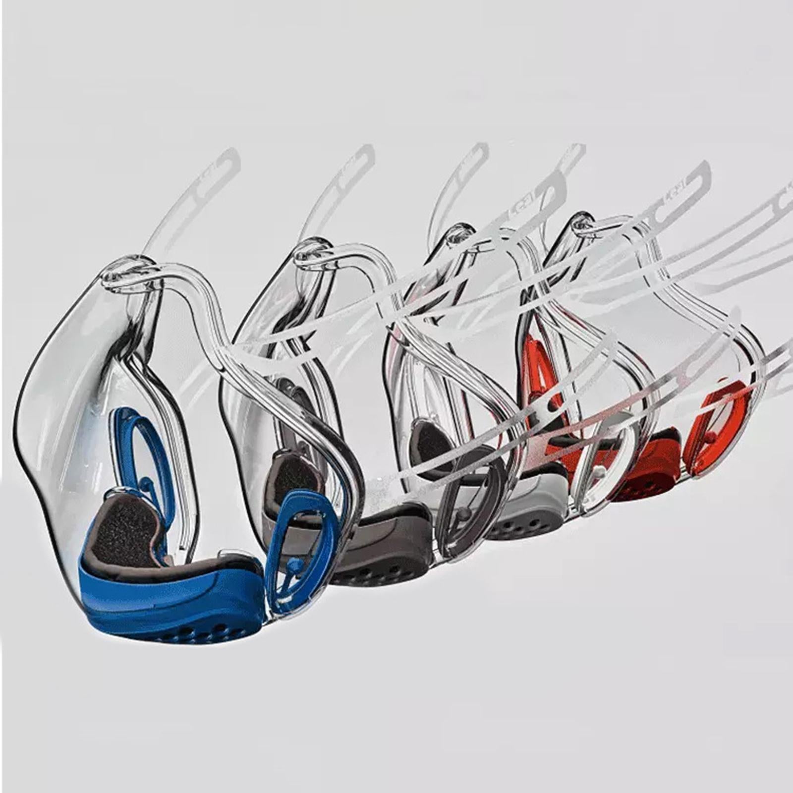 PC Face Mask Faceshield Dust-Proof for Kitchen Canteens Home Shopping Blue