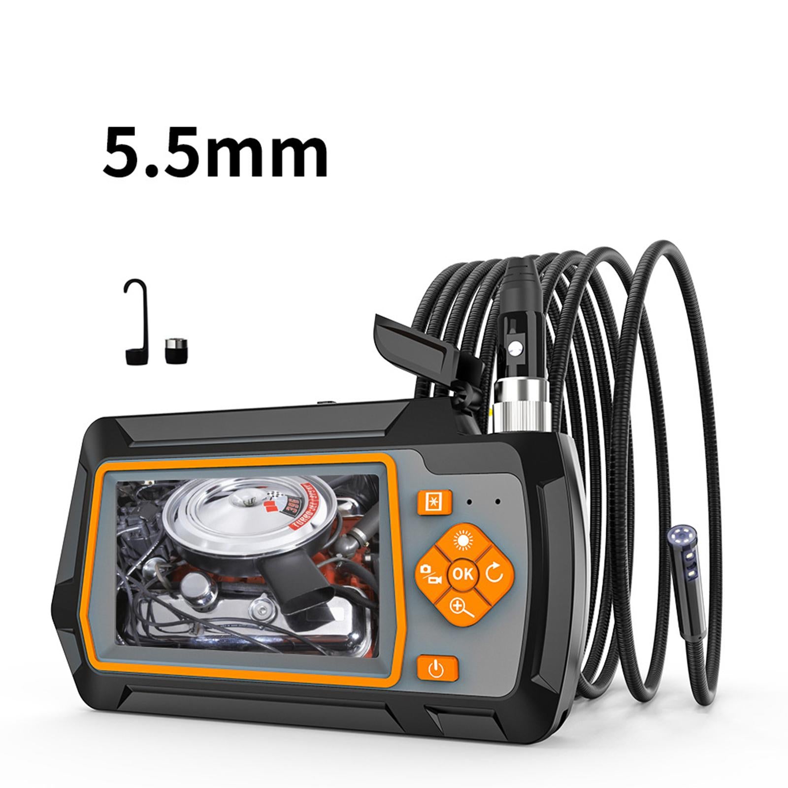 10m 20m Industrial Endoscope, Inspection Camera for Industrial Pipe Sewer HD 5.5mmX1m Twin Lens