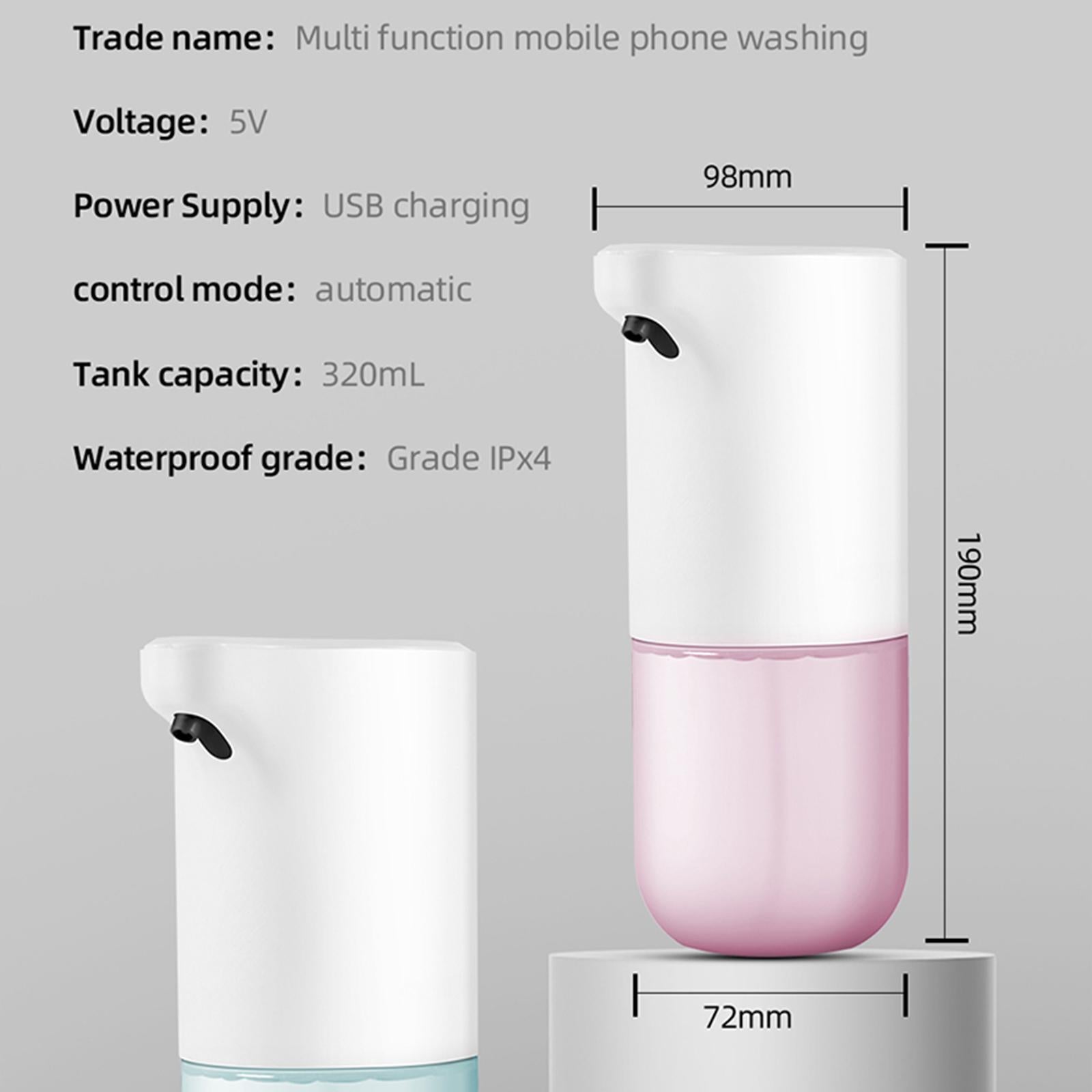Soap Dispenser Foam Electric Rechargable Touchless Sanitizer for Kitchen