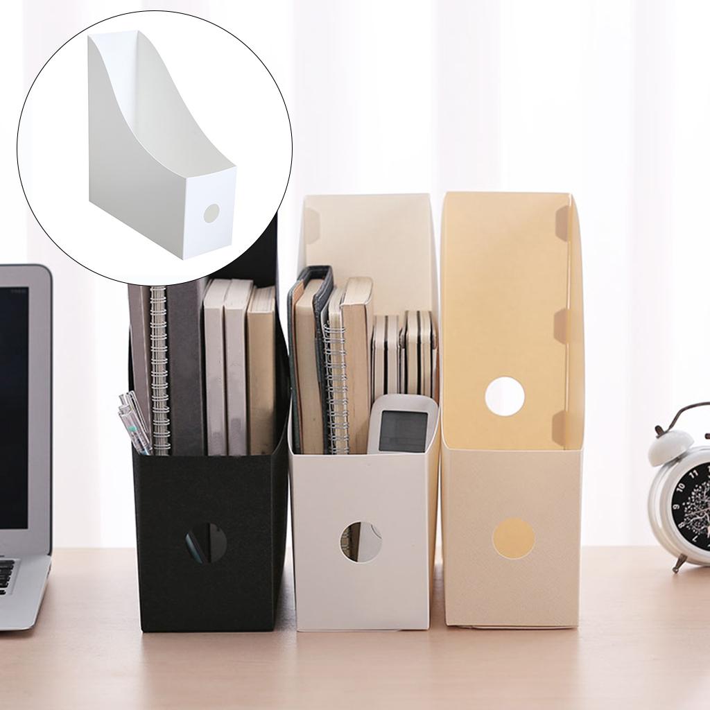 Multifunction Desktop File Book Holder Organizer Stand for Home Office White