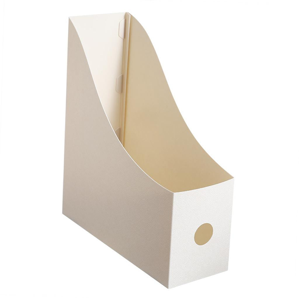 Multifunction Desktop File Book Holder Organizer Stand for Home Office Beige