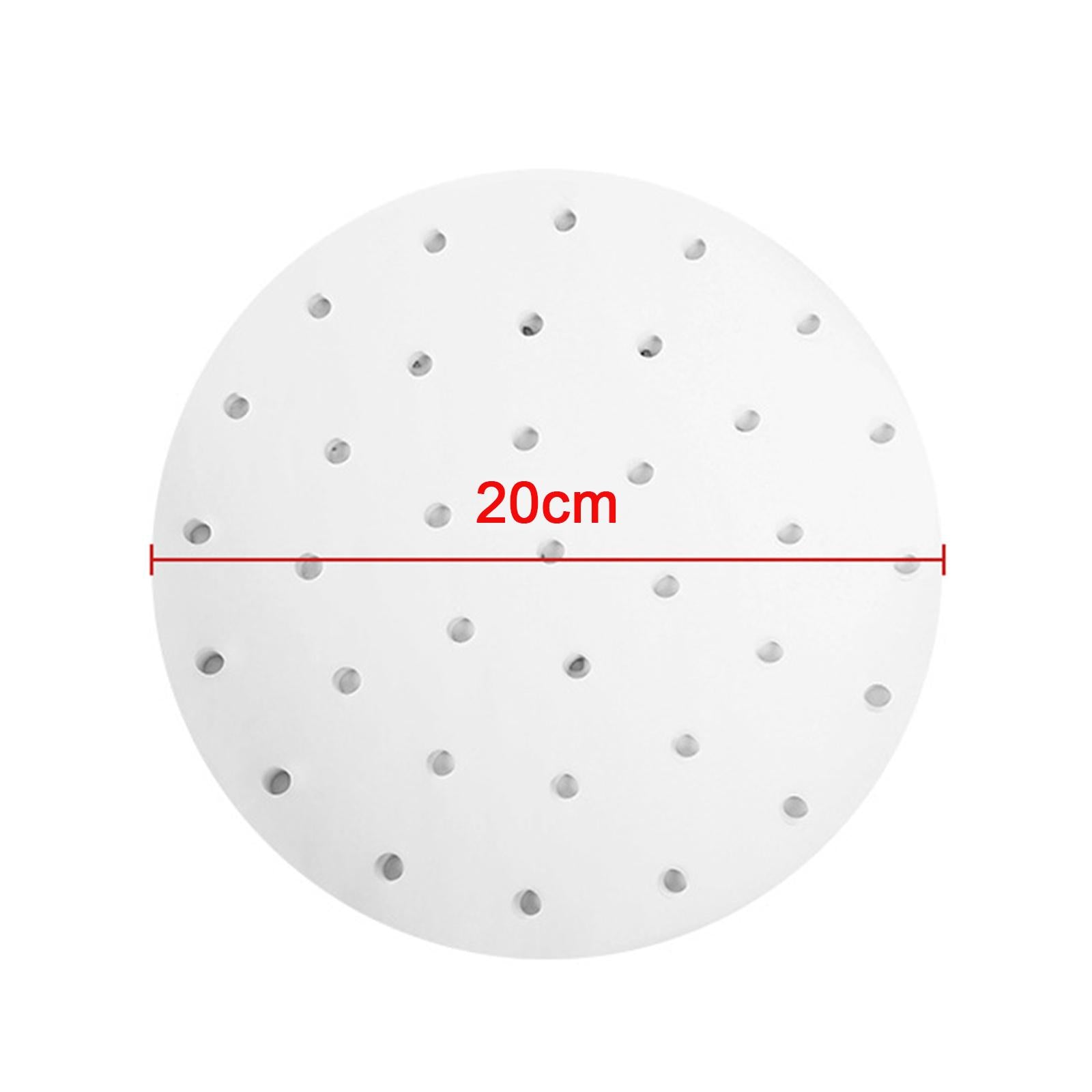 Air Fryer Lining Paper 100 Pack Perforated Parchment Steam Paper Round 20cm