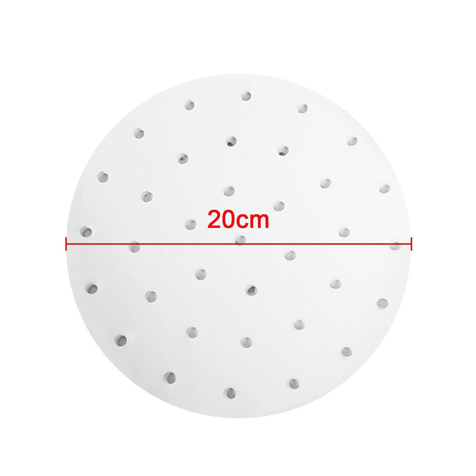 4xAir Fryer Lining Paper 100 Pack Perforated Parchment Steam Paper Round 20cm