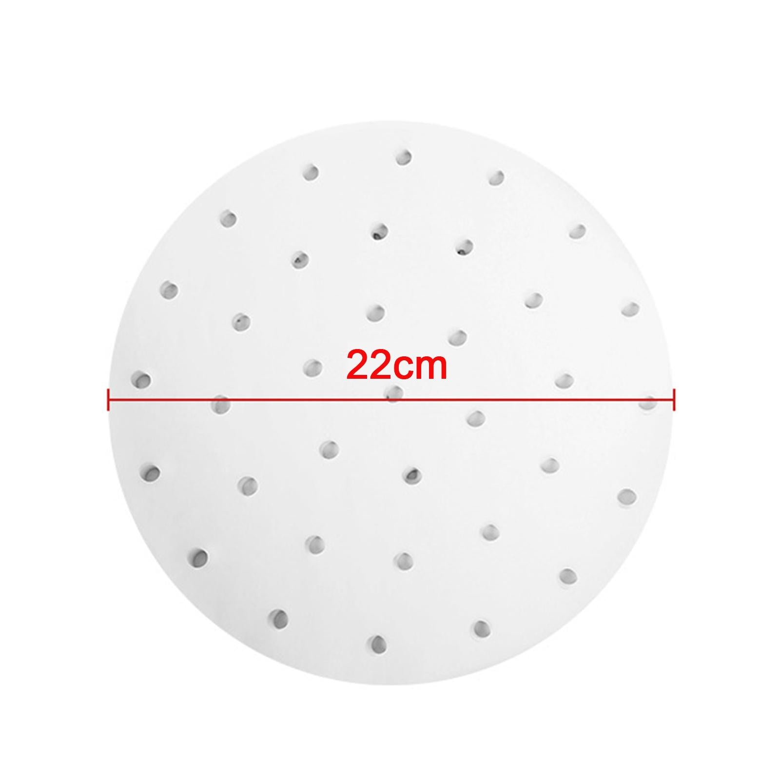 Air Fryer Lining Paper 100 Pack Perforated Parchment Steam Paper Round 22cm