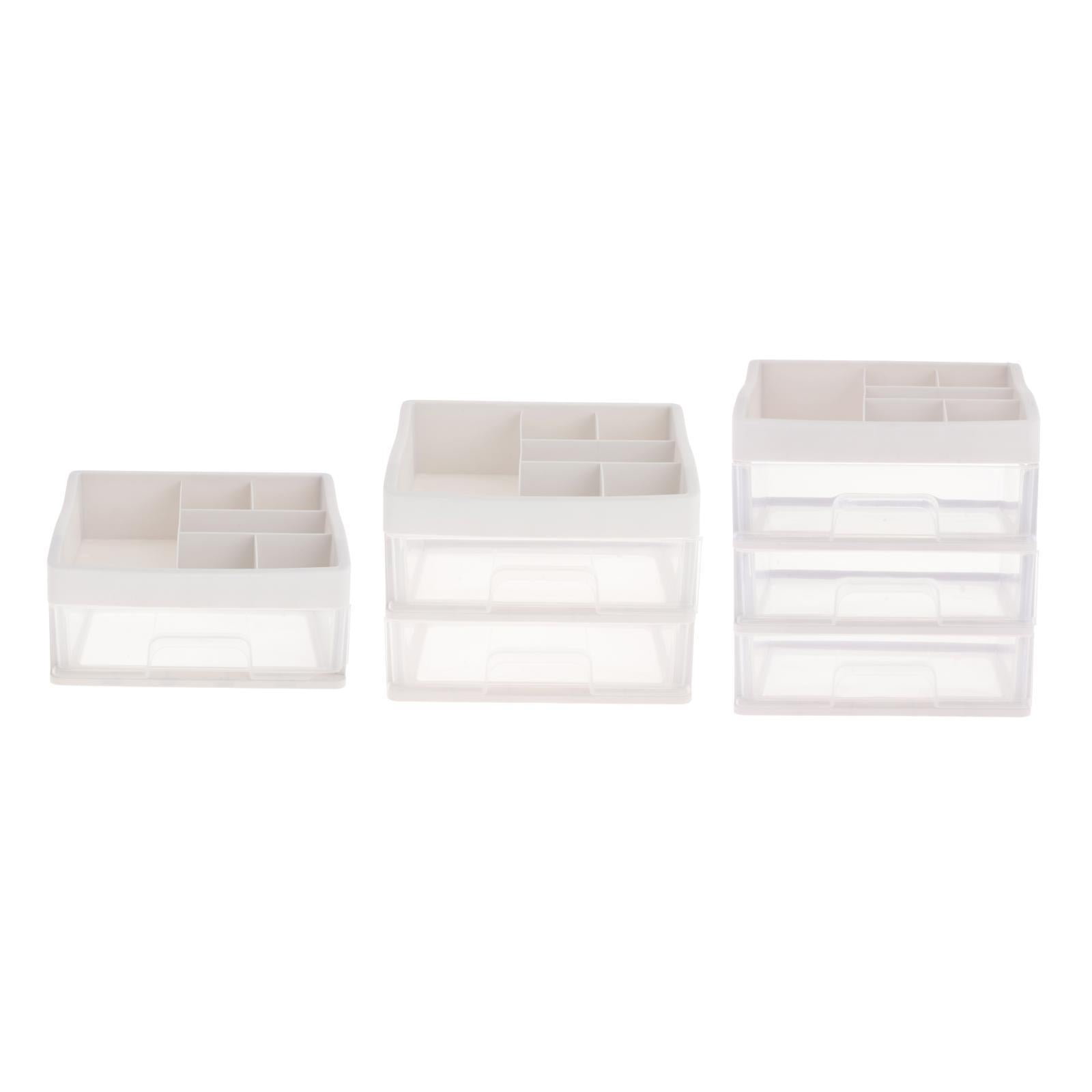Multi-Function Makeup Storage Box Desk Organizer for Desktop Countertop 23.3x17x13.5cm