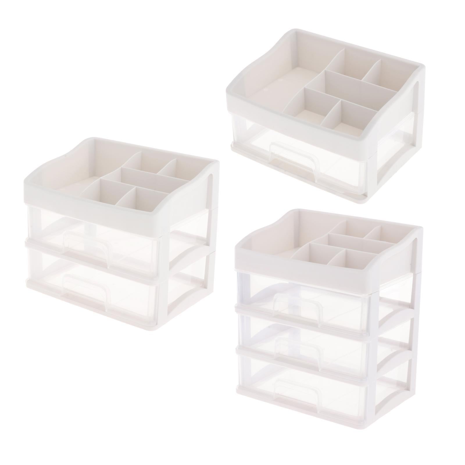 Multi-Function Makeup Storage Box Desk Organizer for Desktop Countertop 23.3x17x13.5cm
