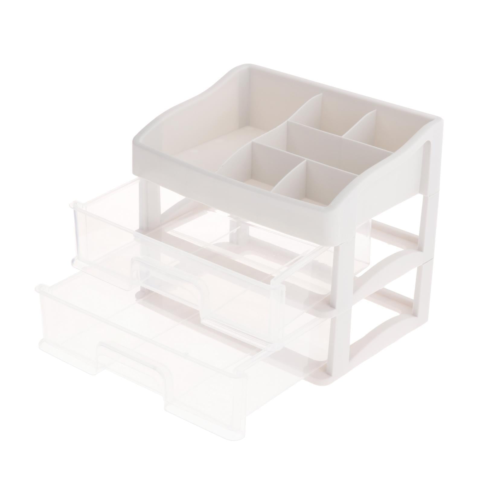 Multi-Function Makeup Storage Box Desk Organizer for Desktop Countertop 23.3x17x20.2cm