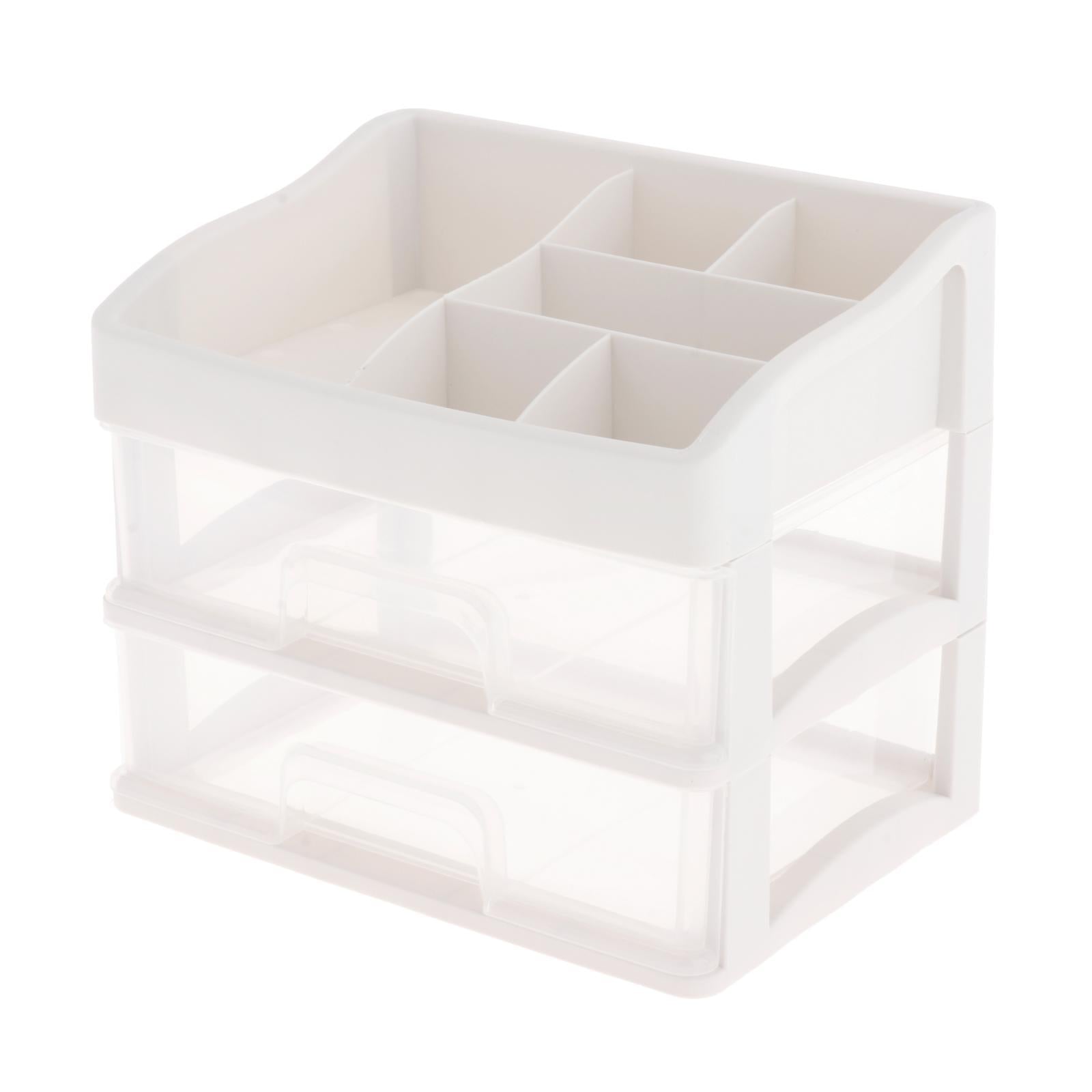 Multi-Function Makeup Storage Box Desk Organizer for Desktop Countertop 23.3x17x20.2cm