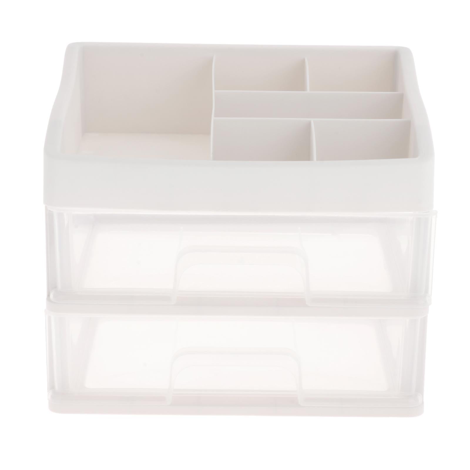 Multi-Function Makeup Storage Box Desk Organizer for Desktop Countertop 23.3x17x20.2cm