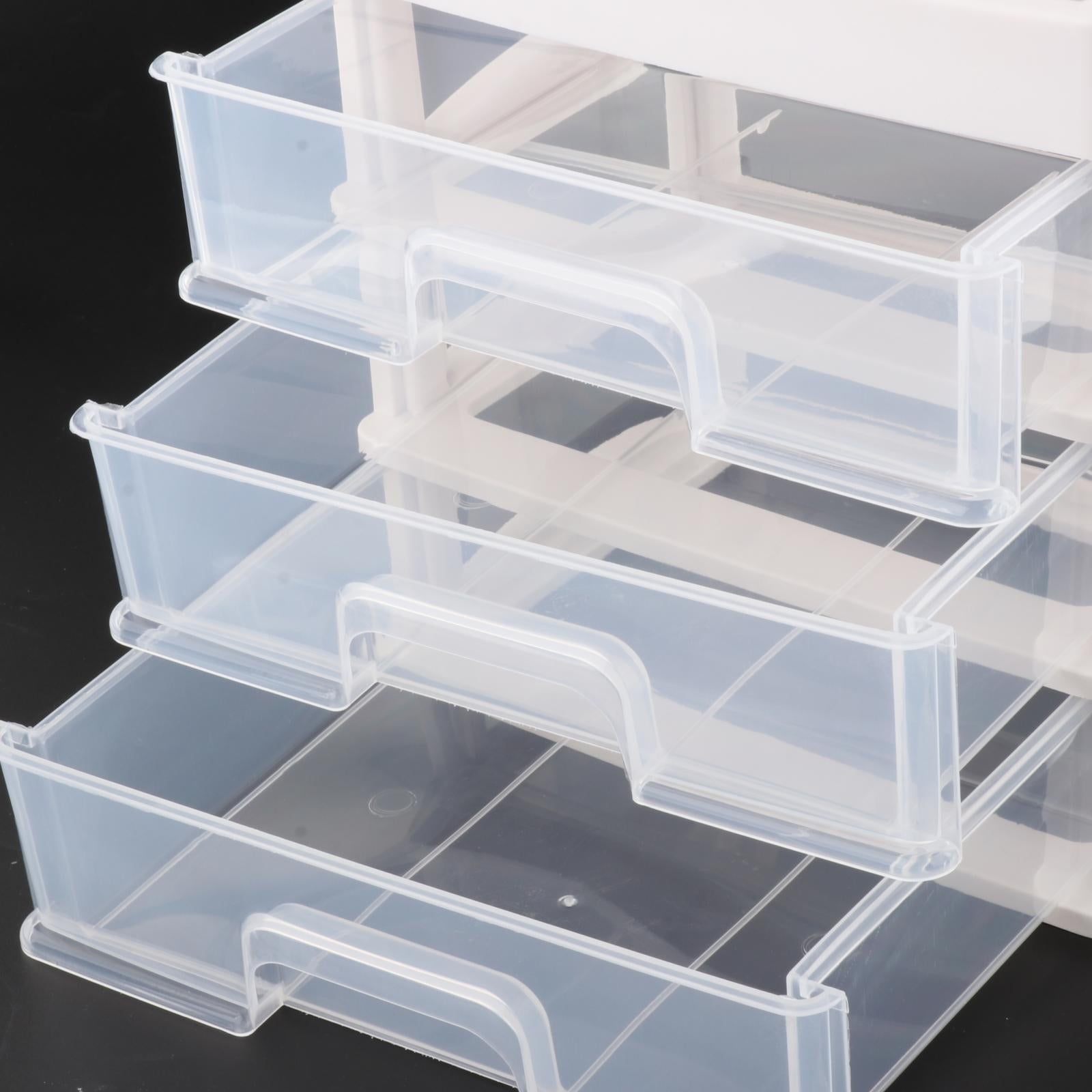 Multi-Function Makeup Storage Box Desk Organizer for Desktop Countertop 23.3x17x26.8cm
