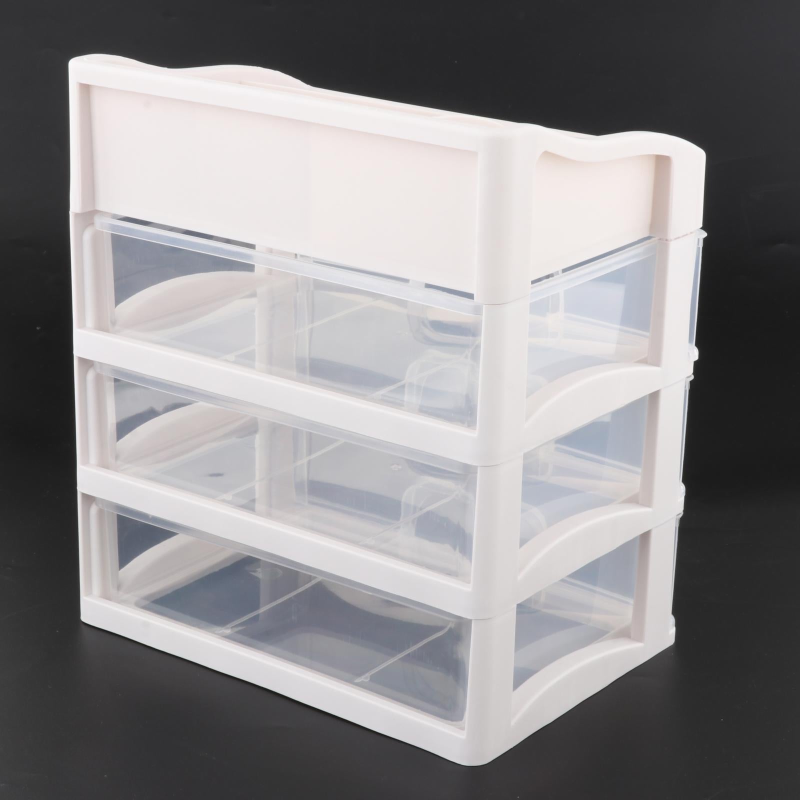 Multi-Function Makeup Storage Box Desk Organizer for Desktop Countertop 23.3x17x26.8cm