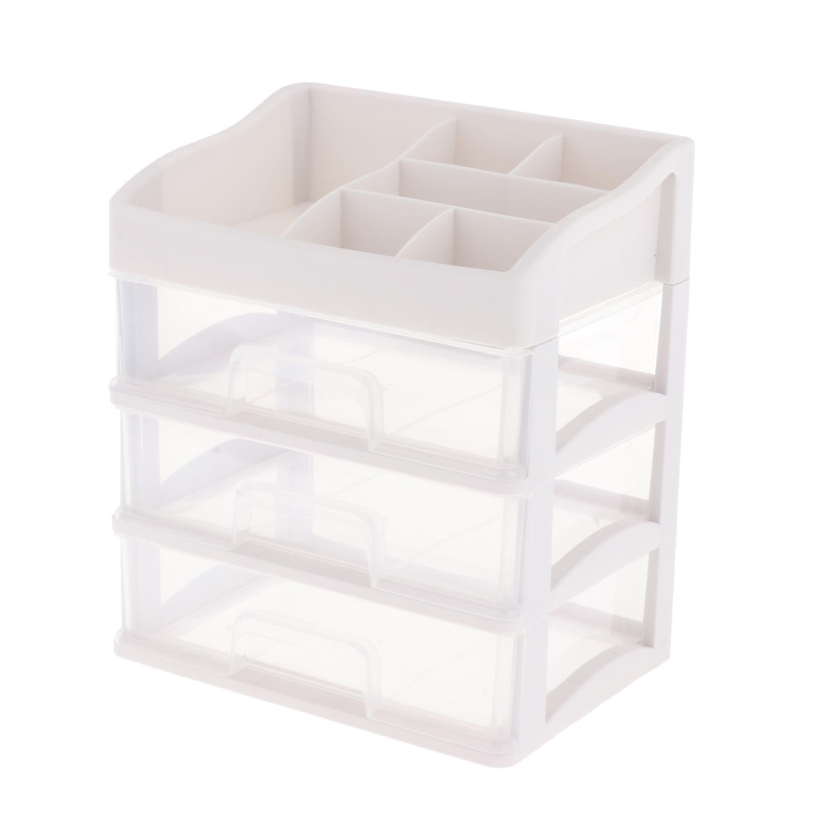 Multi-Function Makeup Storage Box Desk Organizer for Desktop Countertop 23.3x17x26.8cm