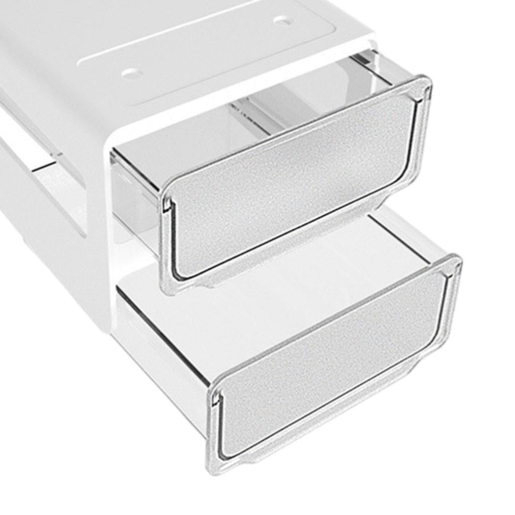 Self Stick Table Storage Box Hidden Storage Box for Sundries Closet Office White L