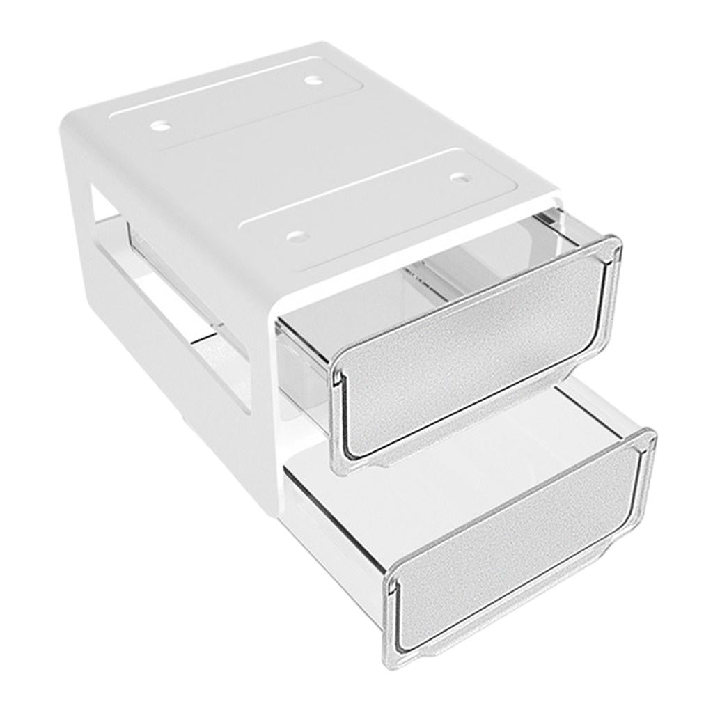 Self Stick Table Storage Box Hidden Storage Box for Sundries Closet Office White L