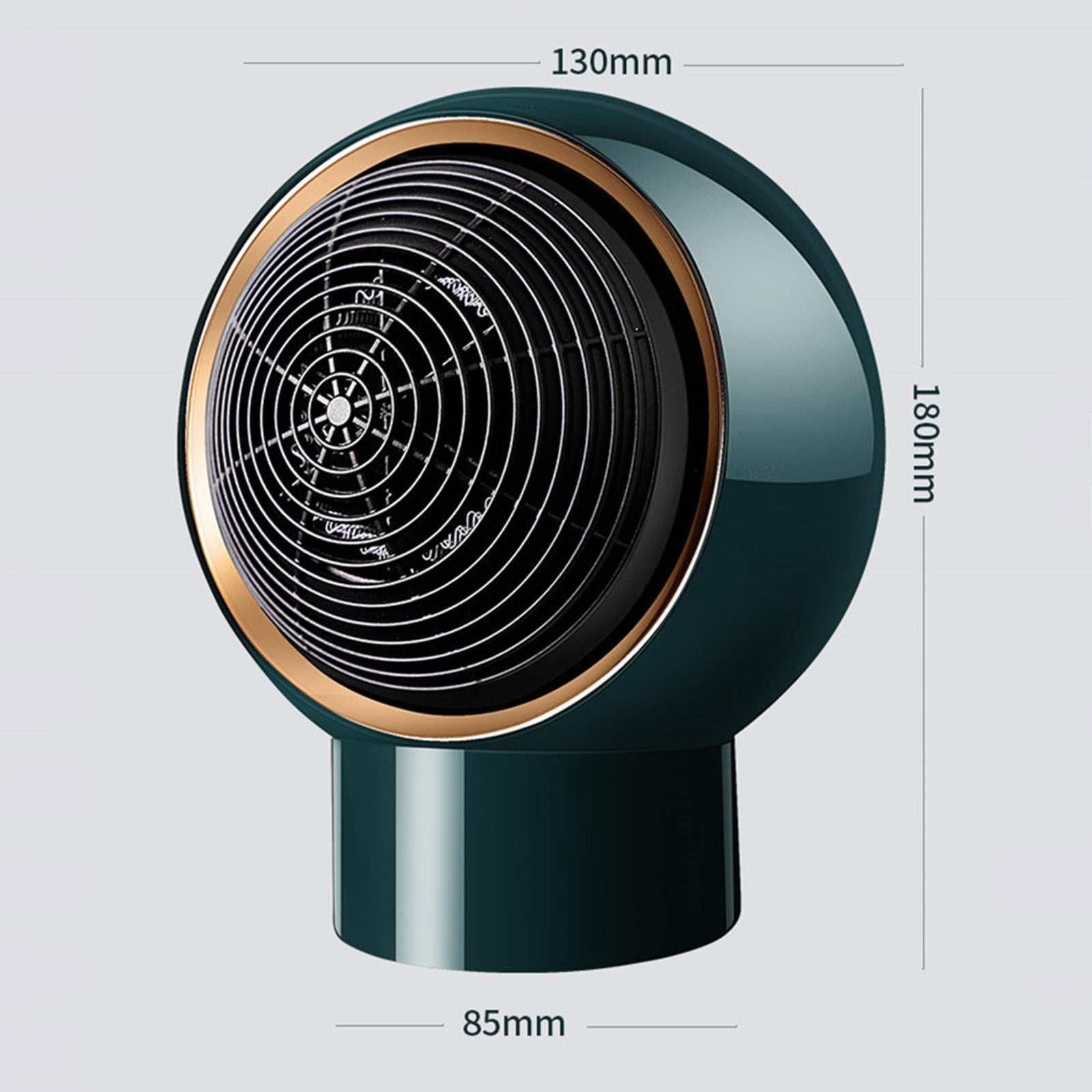 Space Heater Bedroom Heating Fan Overheat Protection Thermostat Home Indoor Green