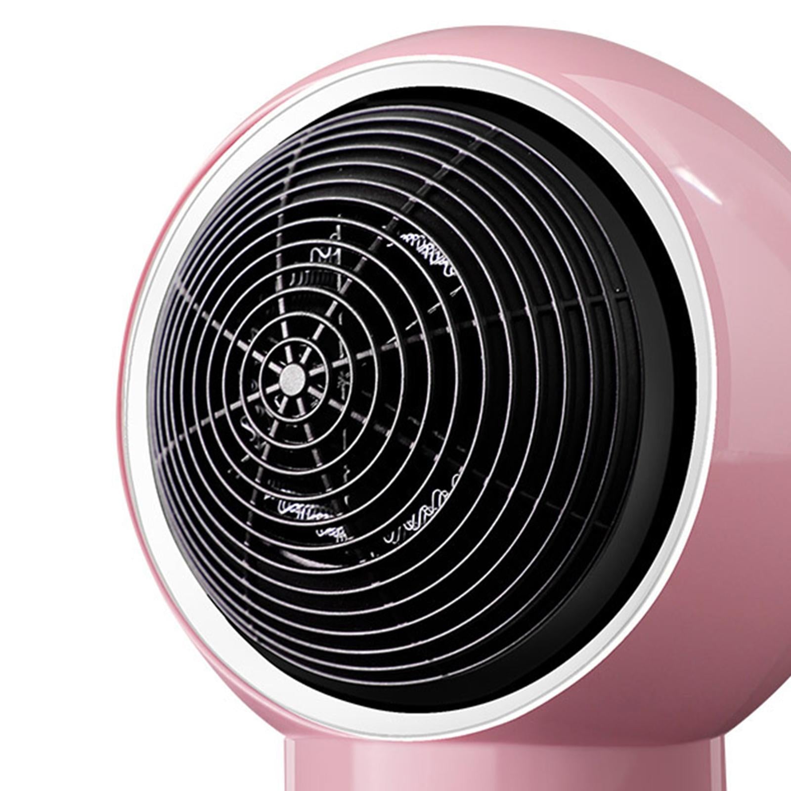 Space Heater Bedroom Heating Fan Overheat Protection Thermostat Home Indoor Pink