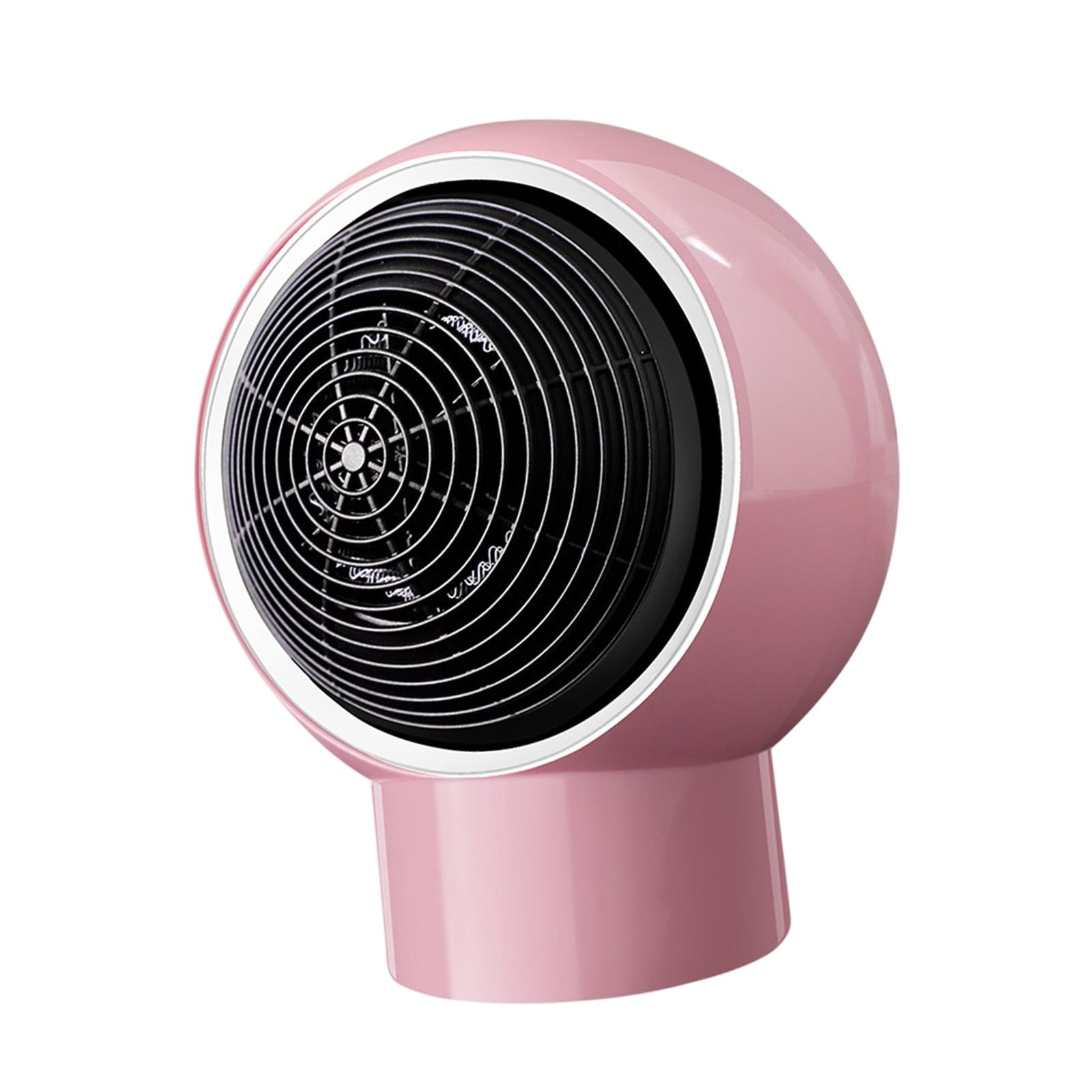 Space Heater Bedroom Heating Fan Overheat Protection Thermostat Home Indoor Pink